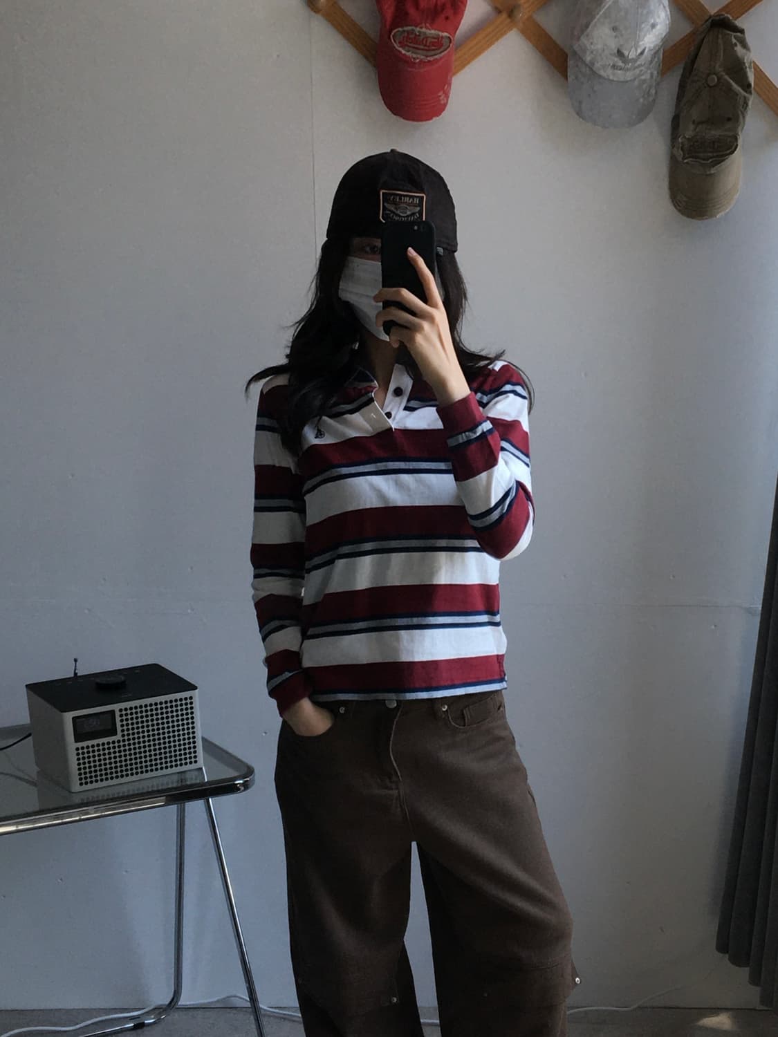 빈폴 스트라이프 카라 롱슬리브 상품이미지1