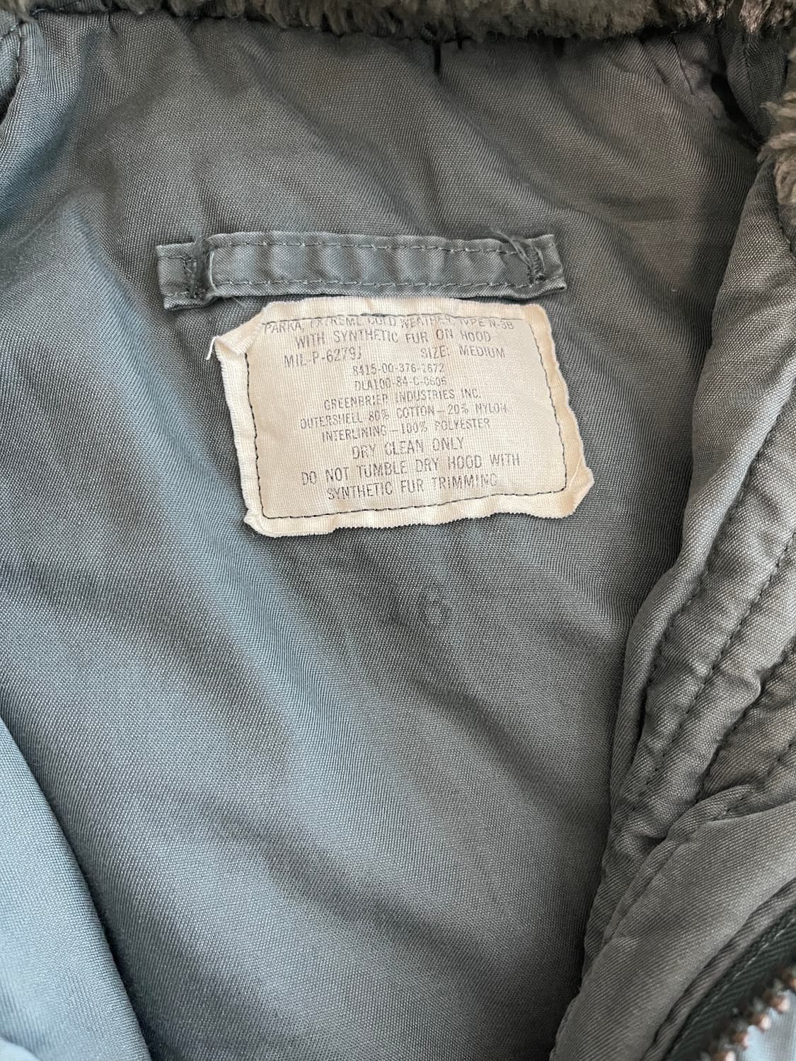 80‘s US Military N-3B Parka 파카 상품이미지4