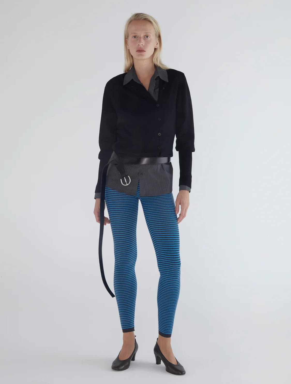 (XS,S)/ 팔로마울 Gisela 사이드 버튼 울 가디건/ 블랙 상품이미지3