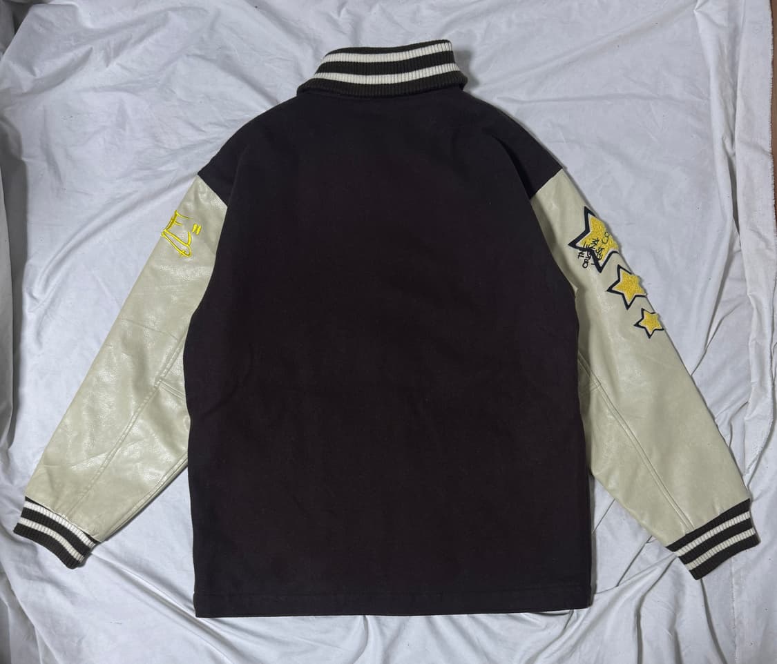 Conart 그래피티 패치 울 레더 바시티 자켓 스트릿 올드스쿨 상품이미지3