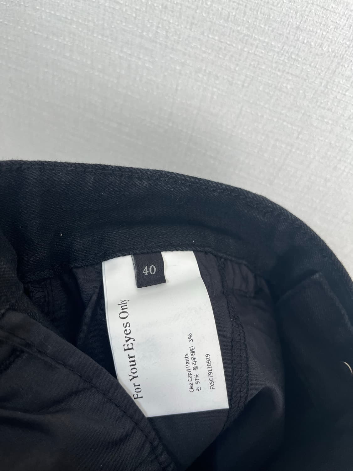 포유온 카프리팬츠 Clea Capri pants 블랙(40) 상품이미지7