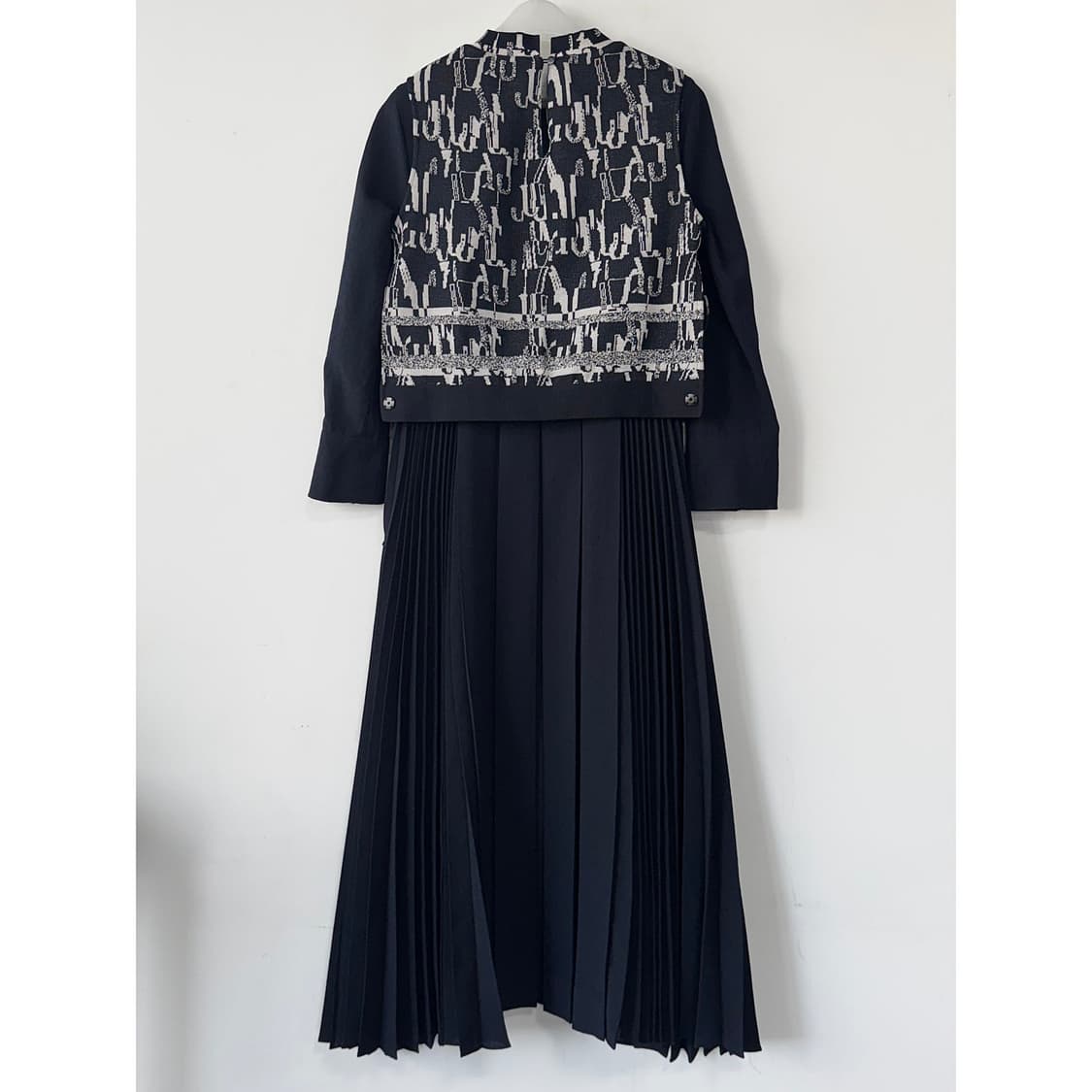 SJSJ 니팅 블록 플리츠 원피스 상품이미지5