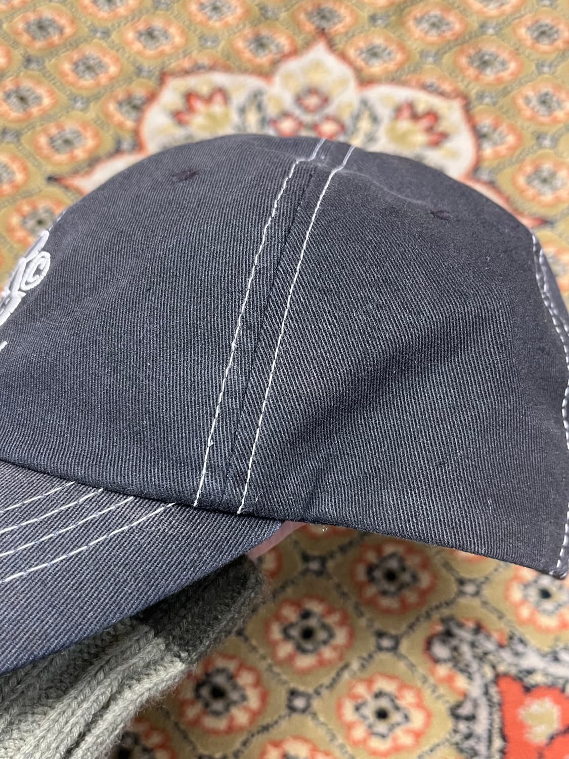 리끌로우 RECLOW 자수 볼캡 블랙 상품이미지4