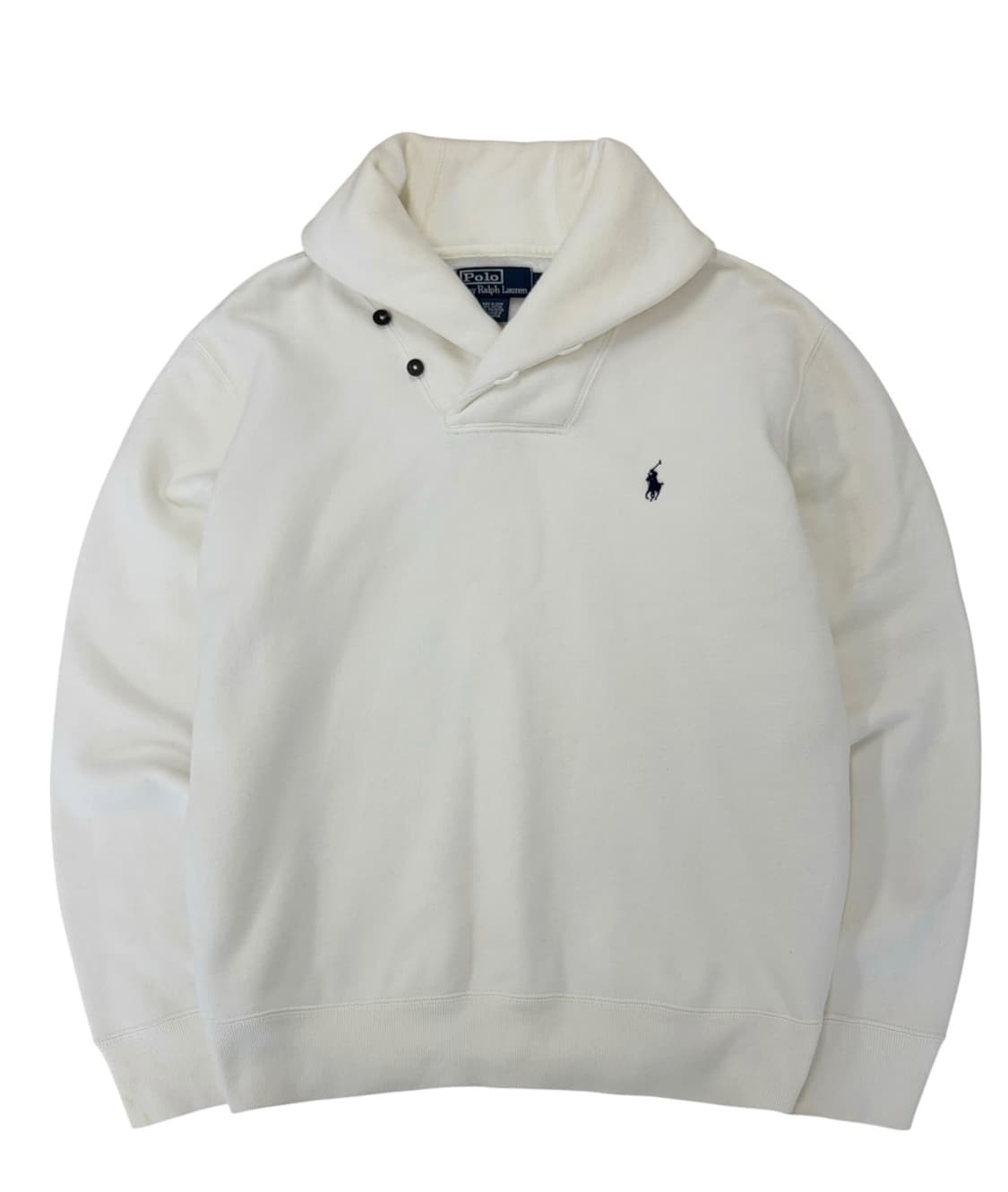 00s 폴로 숄카라 니트 화이트 (L) 상품이미지1