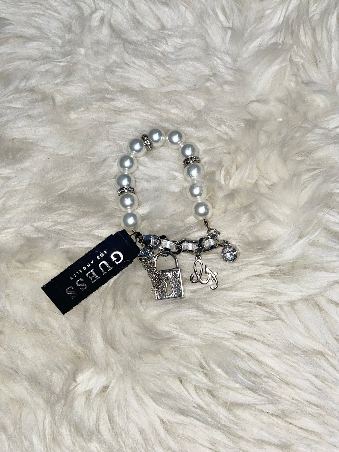 게스 진주 참 팔찌 상품이미지3