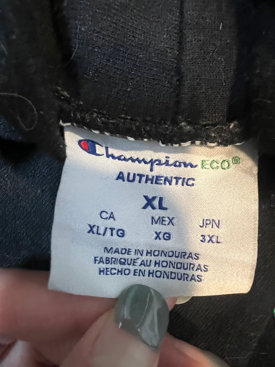 낫포너드 레터링 롱슬리브 XL 블랙 상품이미지2