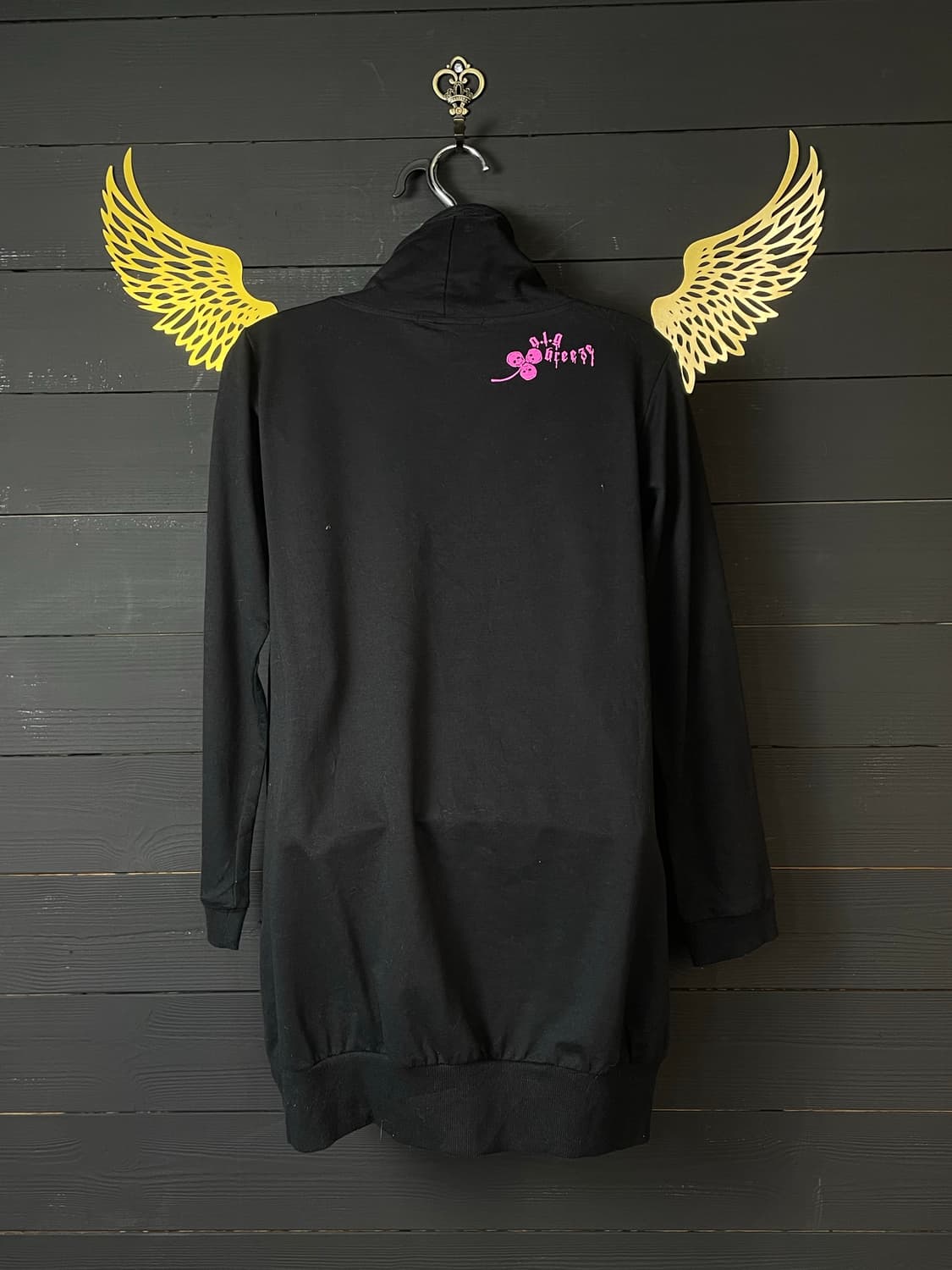 ALGONQUINS 알곤퀸 펑크 하이넥 목폴라 핑크 레터링 롱슬리브 상품이미지5