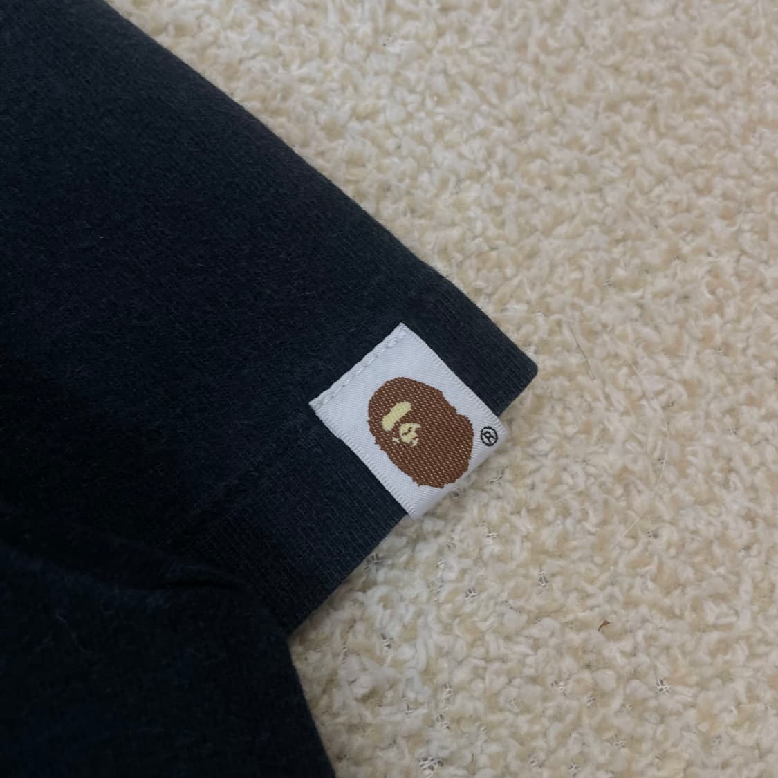 베이프 Bape 스몰 자수 로고 반팔티 블랙 상품이미지3