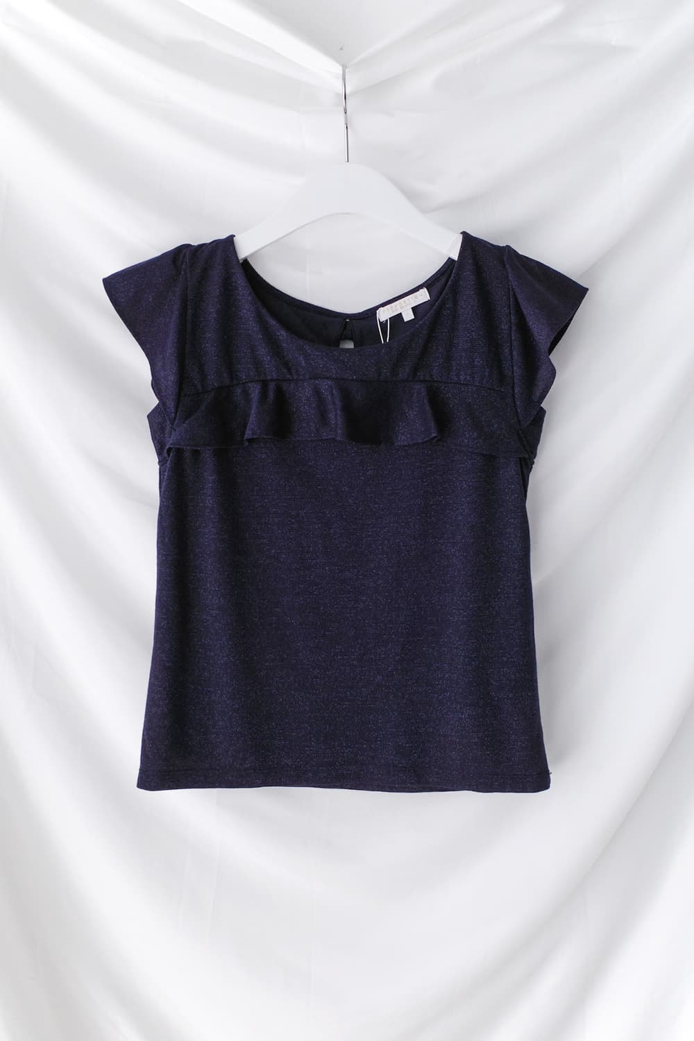 back ribbon half blouse 상품이미지1
