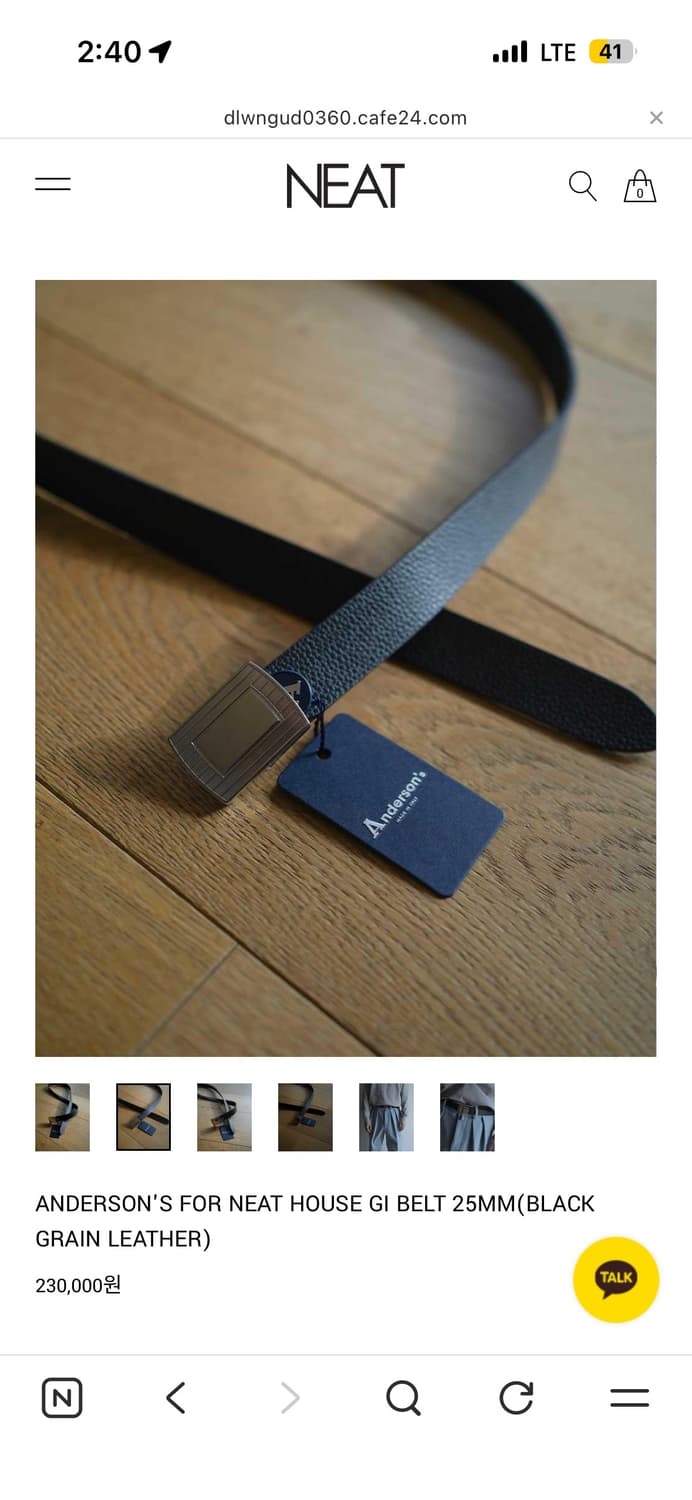 ANDERSON'S FOR NEAT HOUSE GI BELT 25MM 상품이미지3