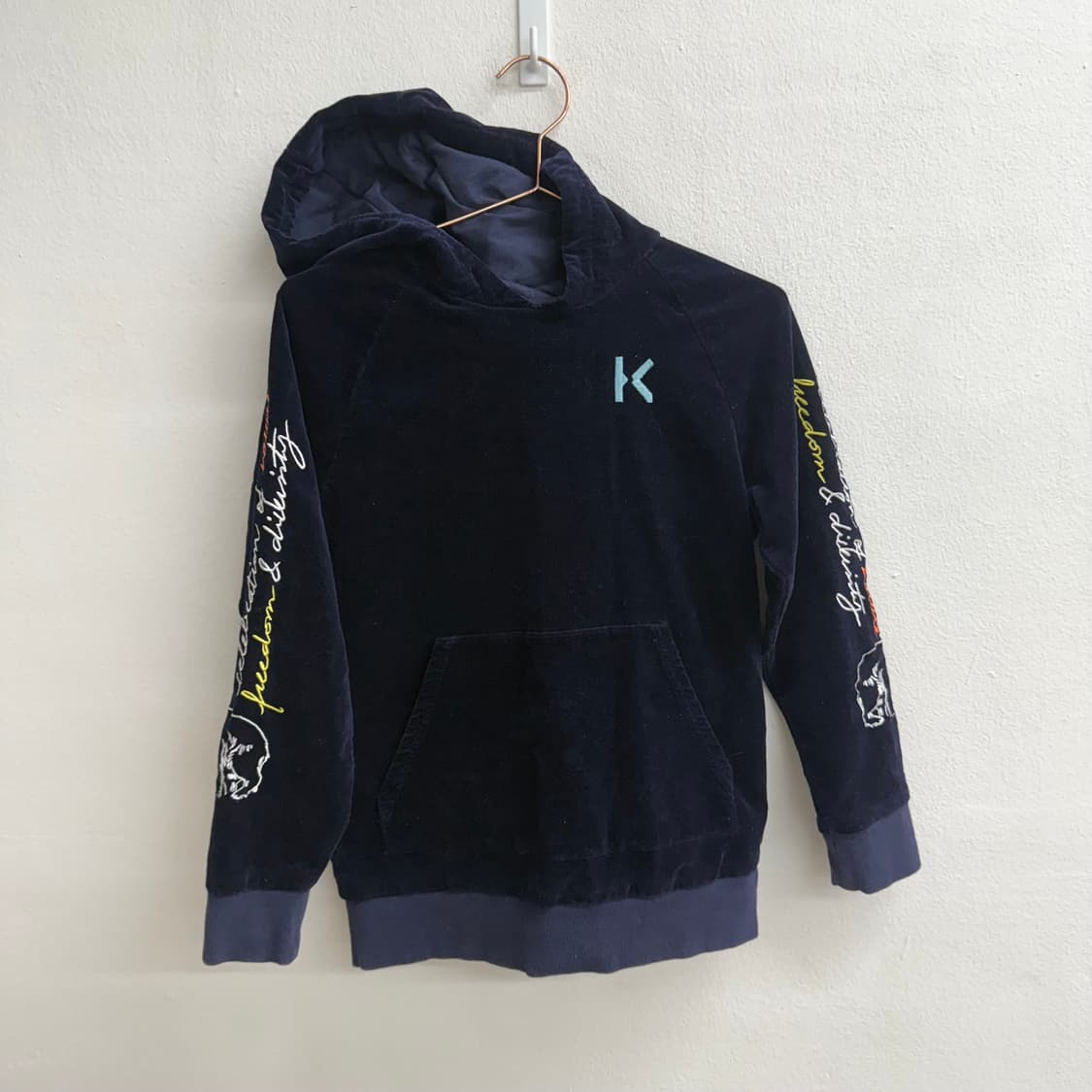 겐조 키즈 코듀로이 패치 후드 상품이미지1