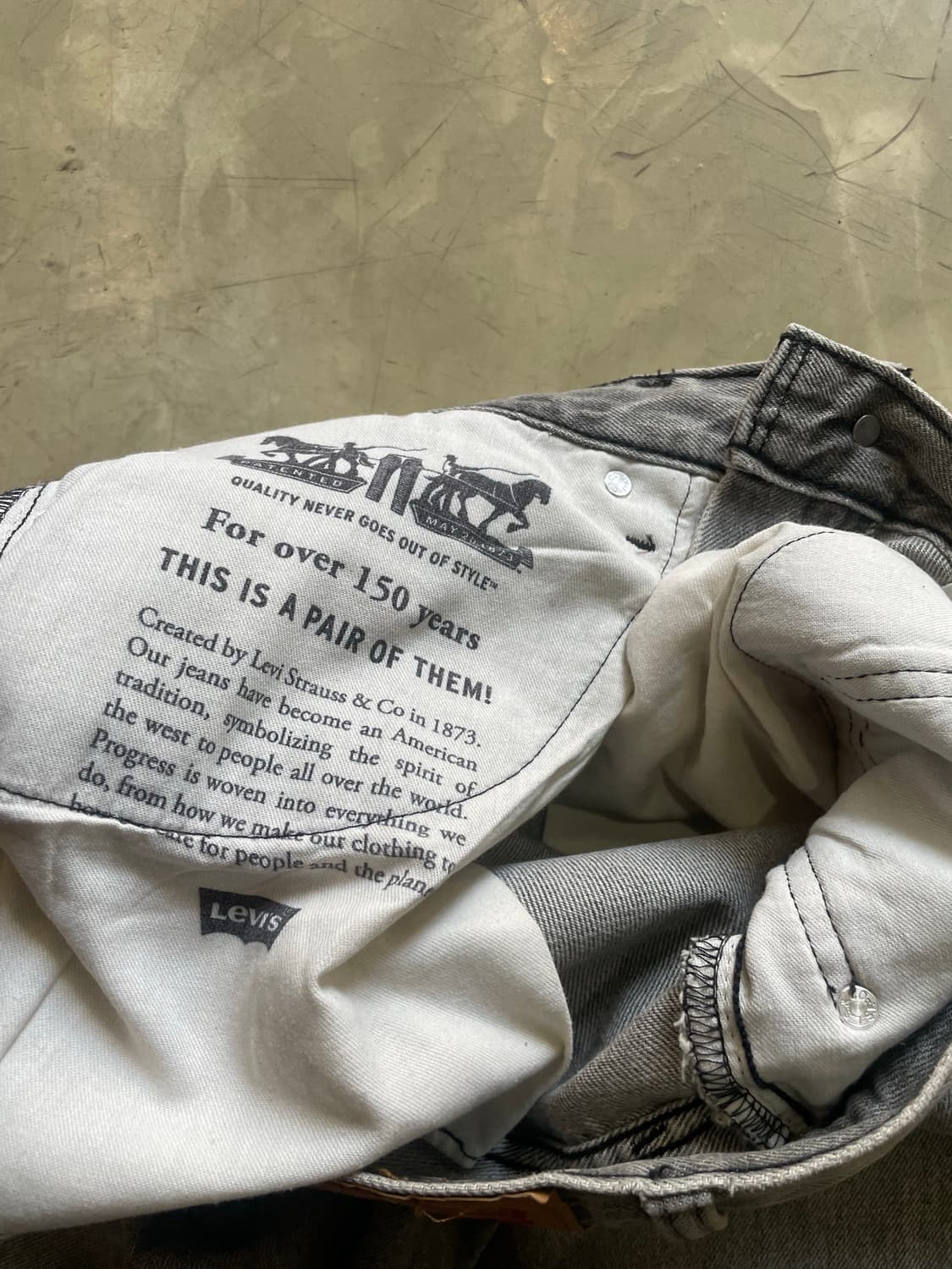 리바이스 578 그레이 데님팬츠 32x32 상품이미지7