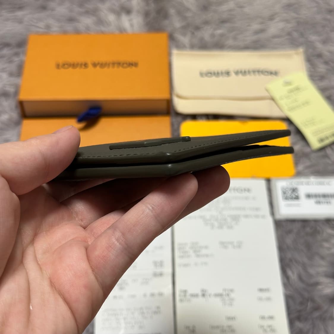 [풀구성] 루이비통 에어로그램 오거나이저 카드지갑 카키 상품이미지7