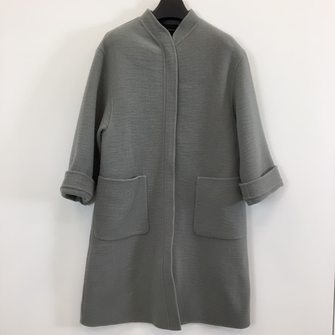 엠포리오아르마니 그레이 울 코트 66 오버 아웃포켓  상품이미지1