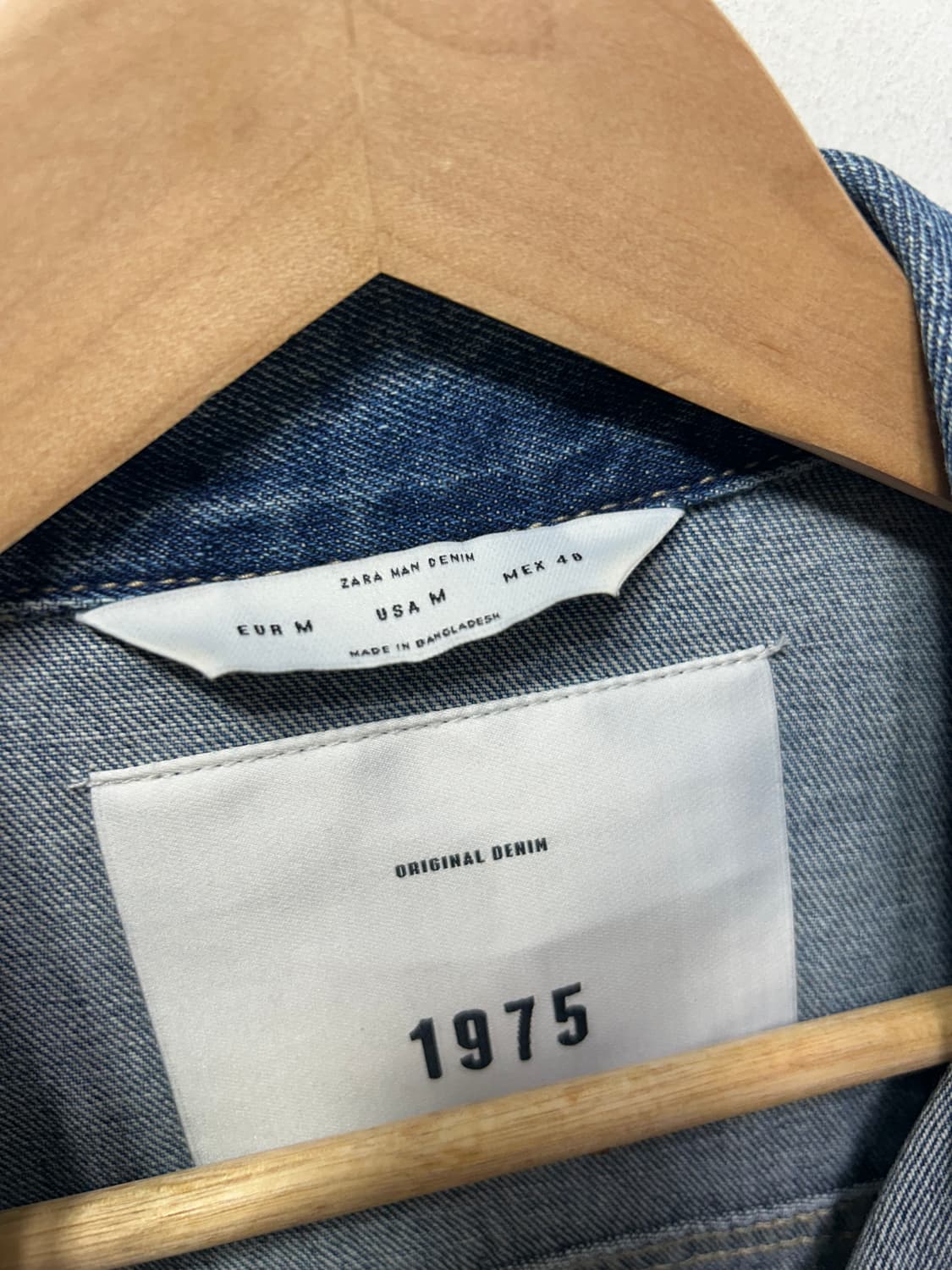 자라 남성 맨 데님 청자켓 M 상품이미지2