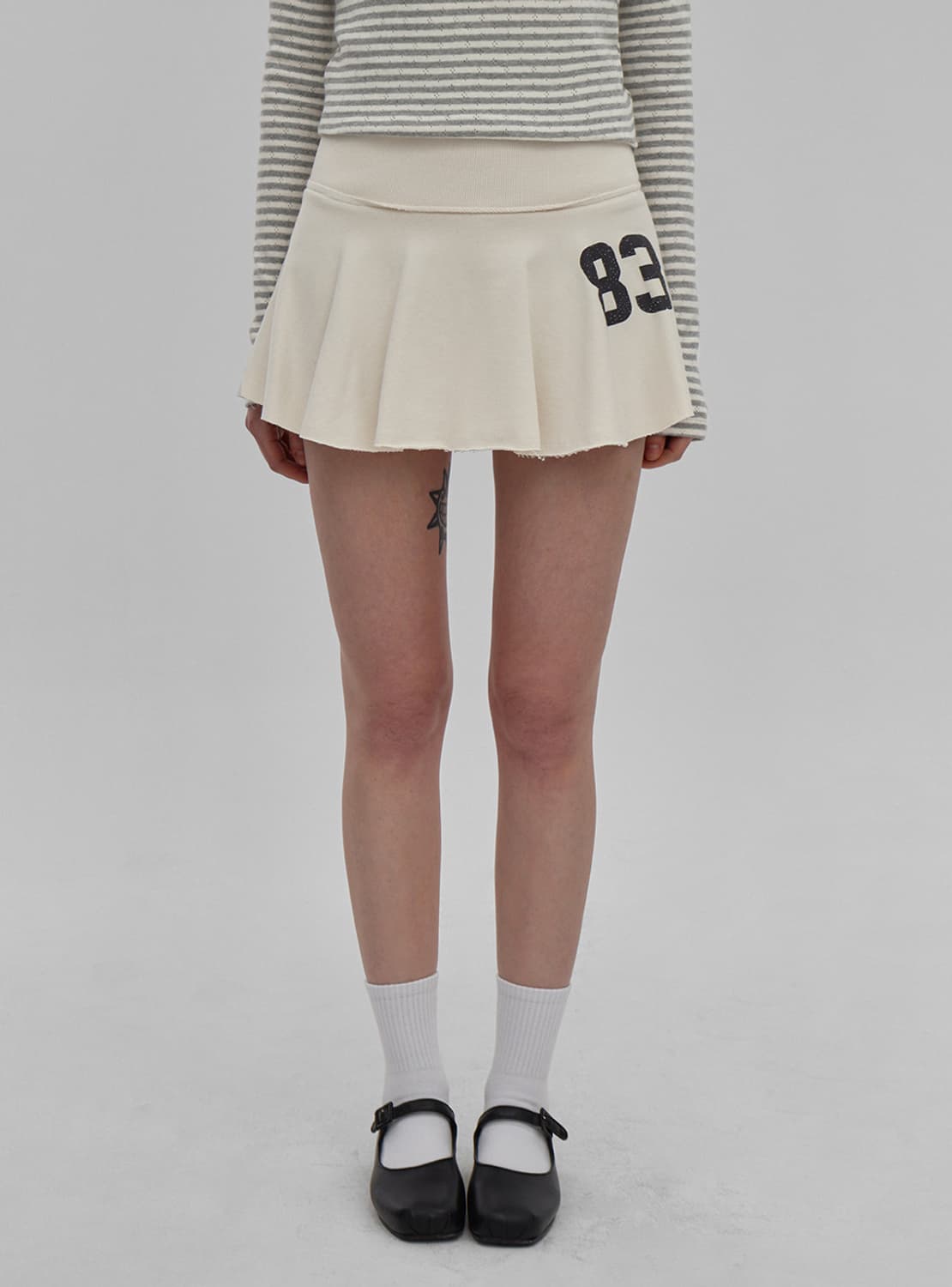 블랙업 베베루 플레어 스커트 팬츠 상품이미지1