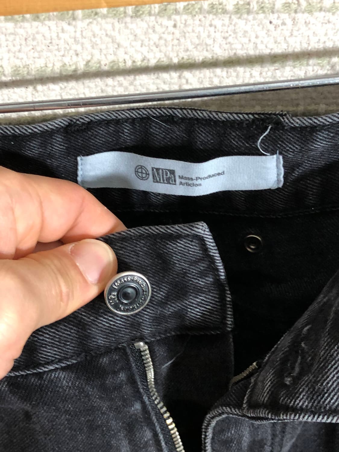 플라스틱프로덕트 더블니 카펜터 블랙 데님 목수 청바지 상품이미지6