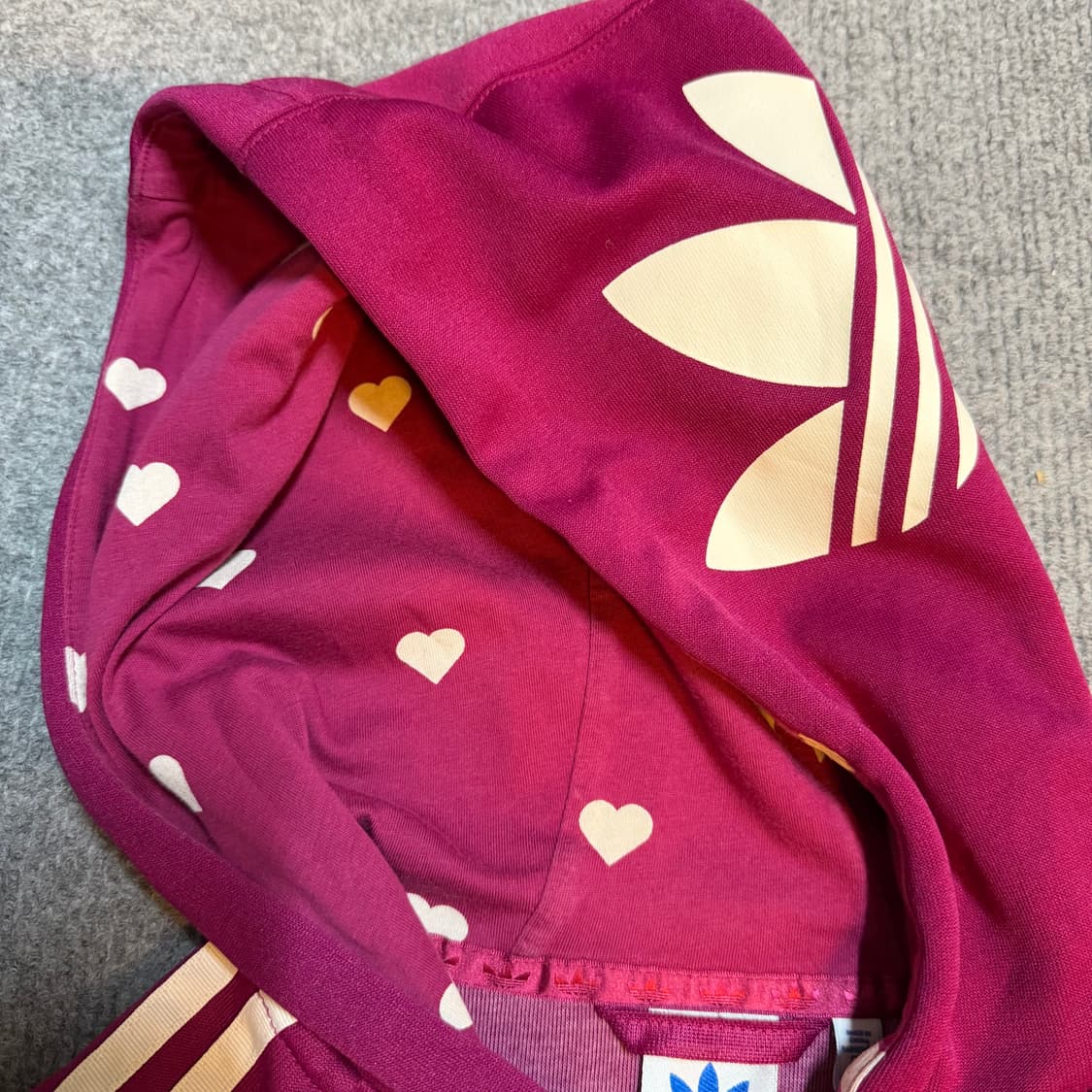 아디다스 버건디 하트 후드져지 95  상품이미지4