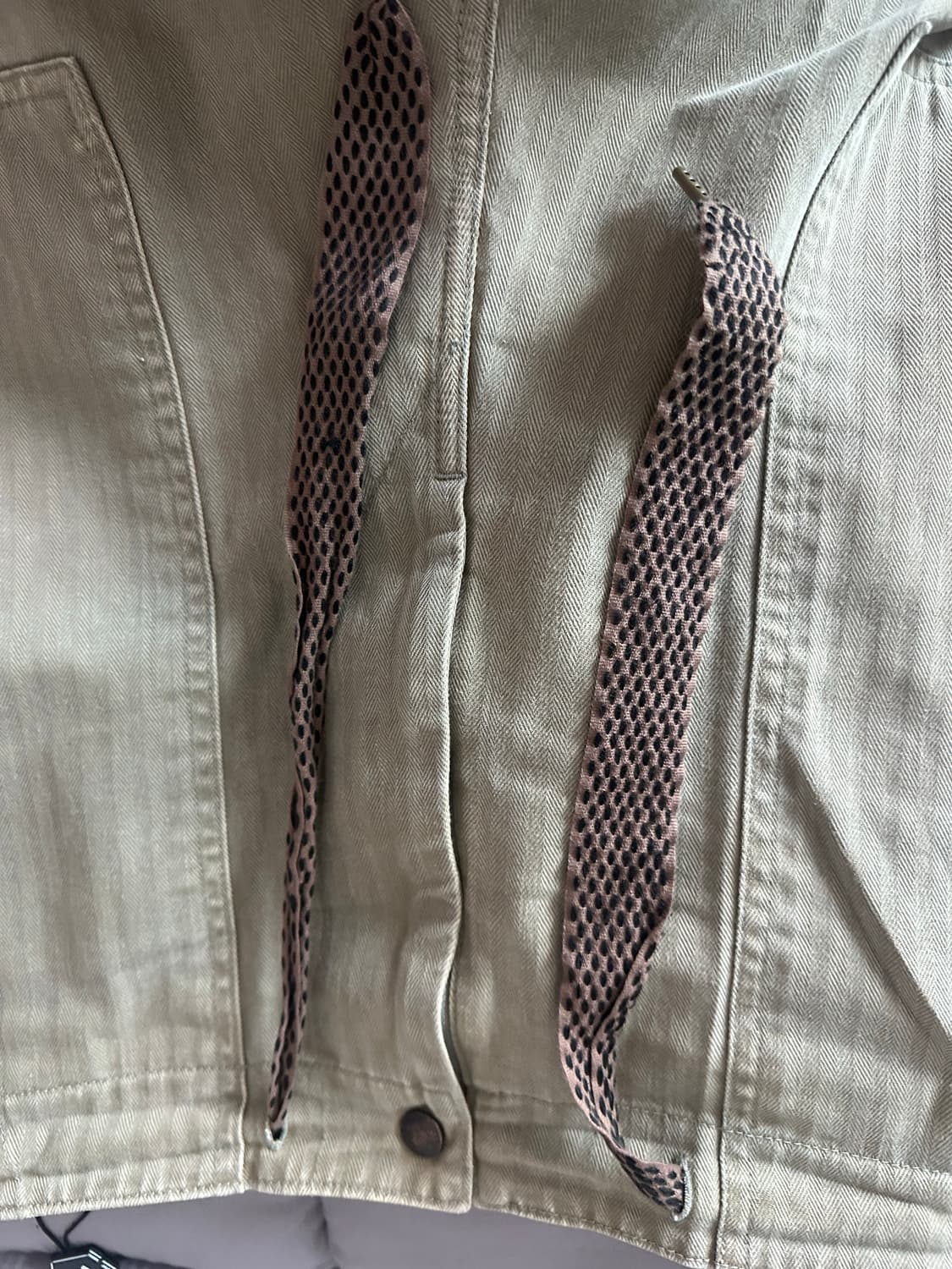 캐피탈 설퍼라이즈드 헤링본 이지 베이커 팬츠 스터드 리메이크 카키 상품이미지6