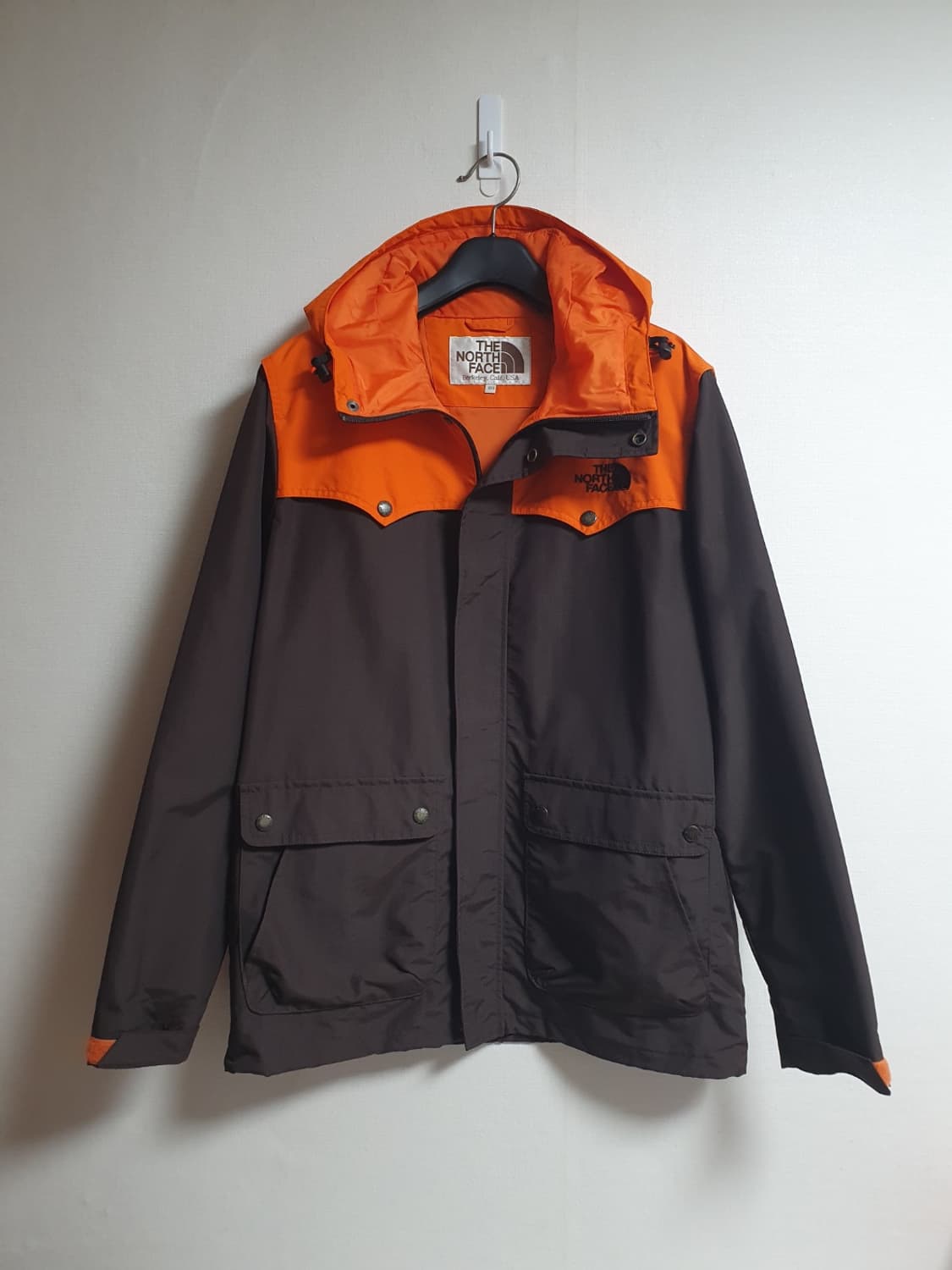 노스페이스 마운틴 자켓 후드집업 오렌지 브라운 100 상품이미지1