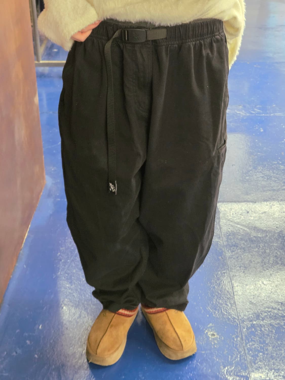 Gramicci 그라미치 블랙 버클 팬츠 상품이미지1