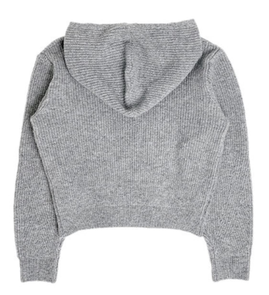애니원모어 후드 니트 그레이 상품이미지2