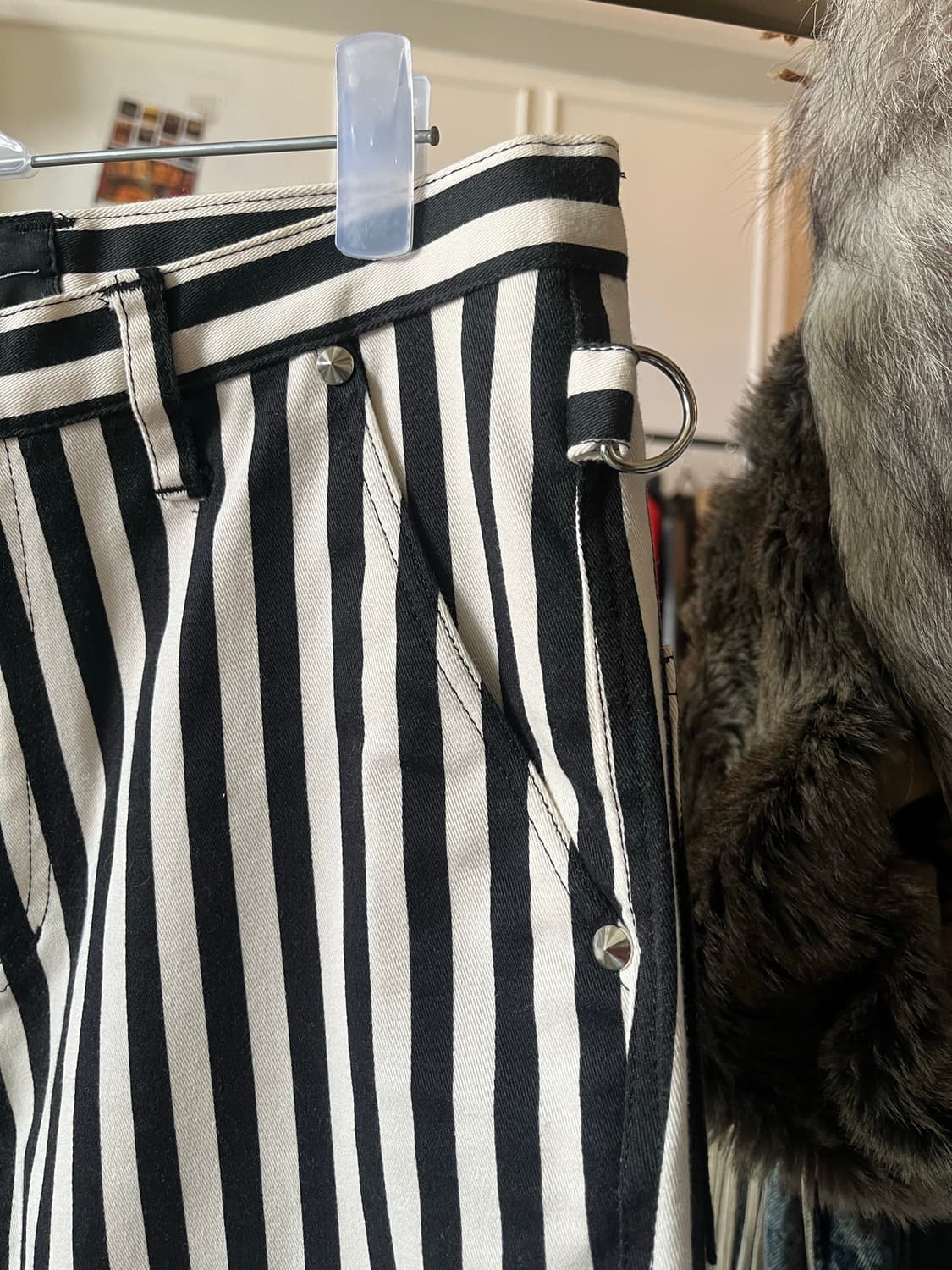 90s MILKBOY Stripe Studed Cotton Pants 상품이미지5