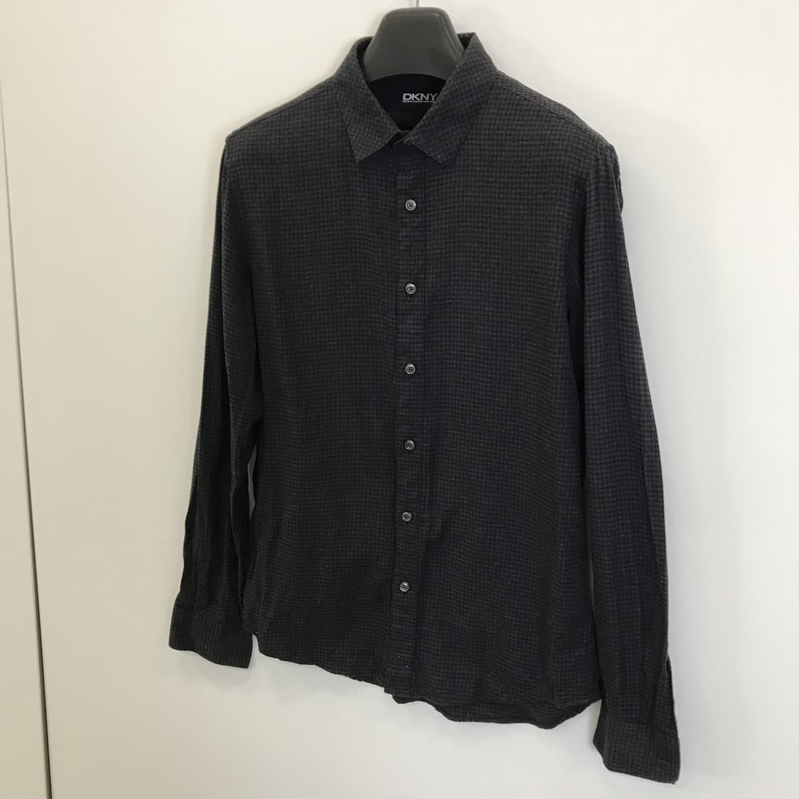 DKNY 깅엄 체크셔츠 블랙그레이 [M] 상품이미지2