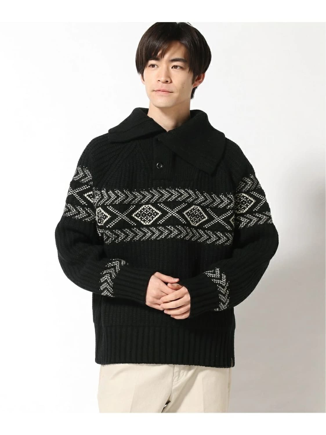 바나나 리퍼블릭 페어 아일 하이넥 니트 [ 105-110 ] 상품이미지6