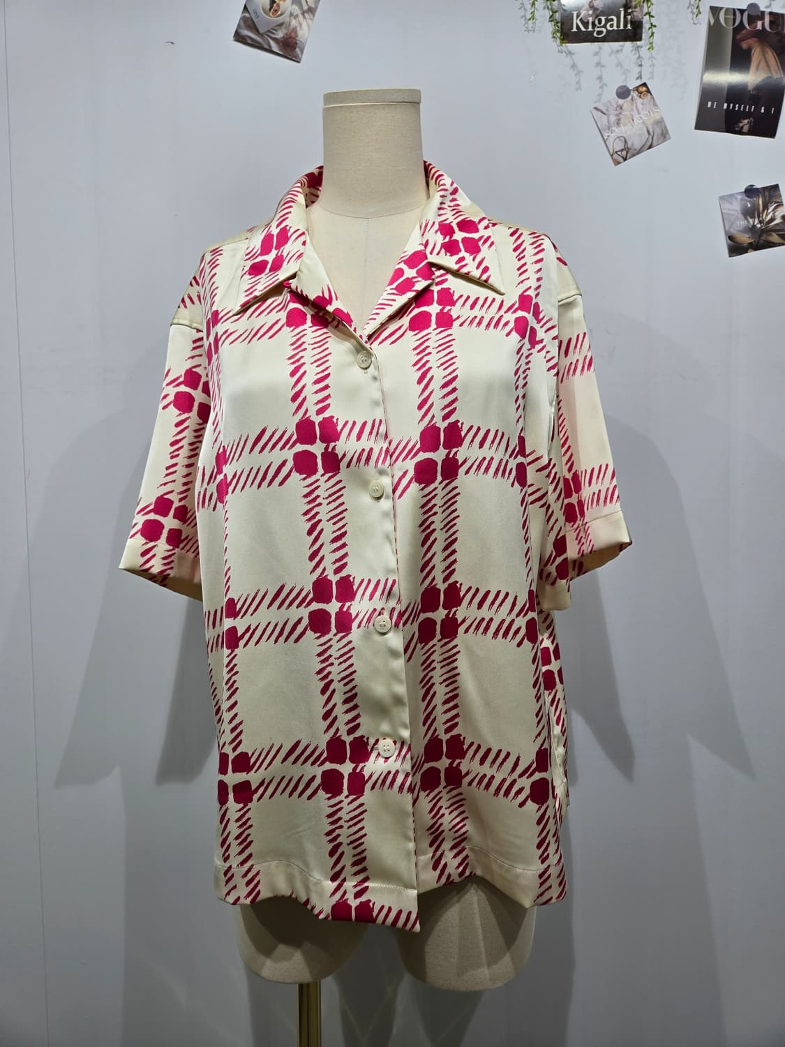 마르니 UNIQLO 콜라보 체크 반팔 셔츠 상품이미지3