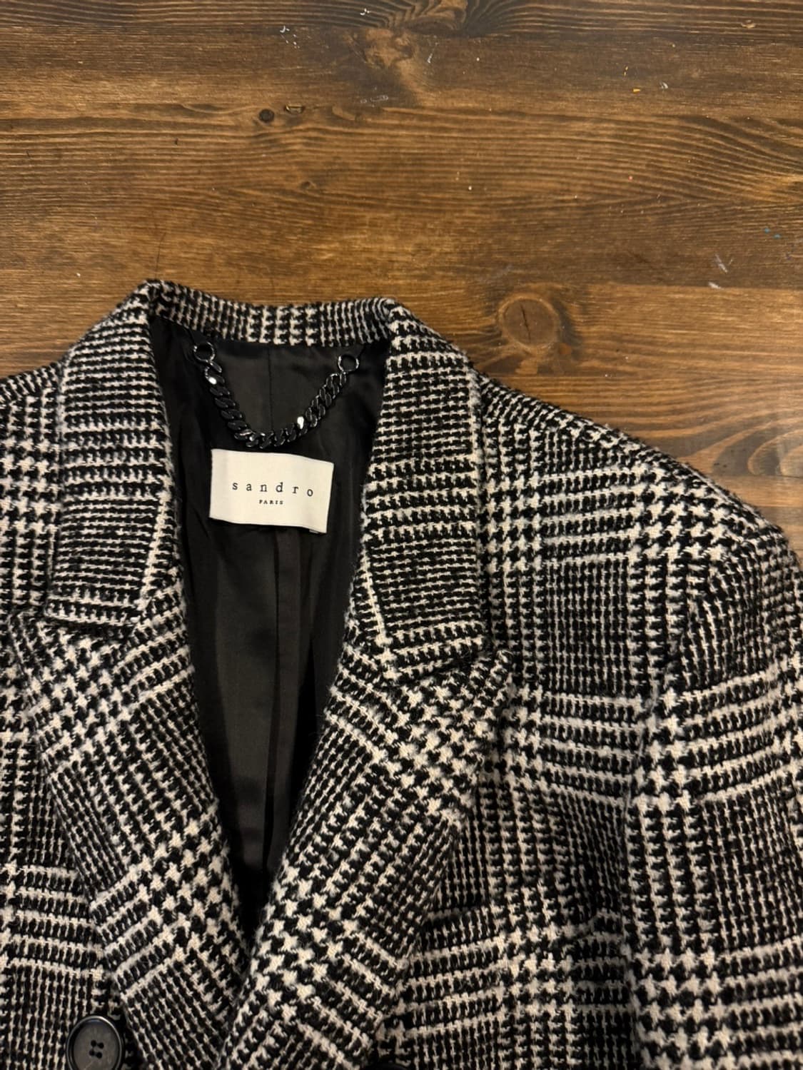 산드로 더블 브레스티드 코트 슬림100 상품이미지6