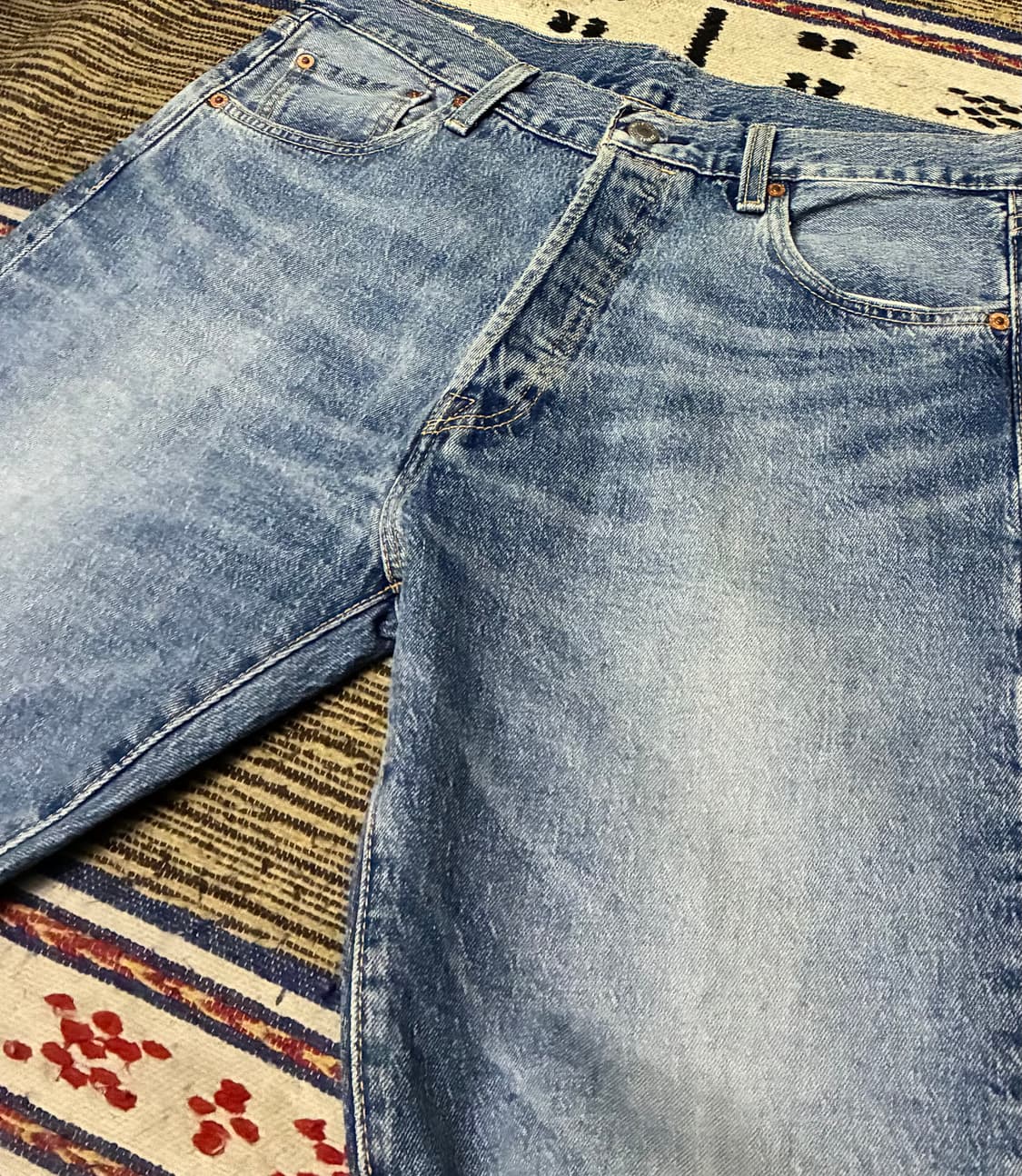 (34)Levis 리바이스 프리미엄 빅E 501 93 중청 데님 상품이미지2