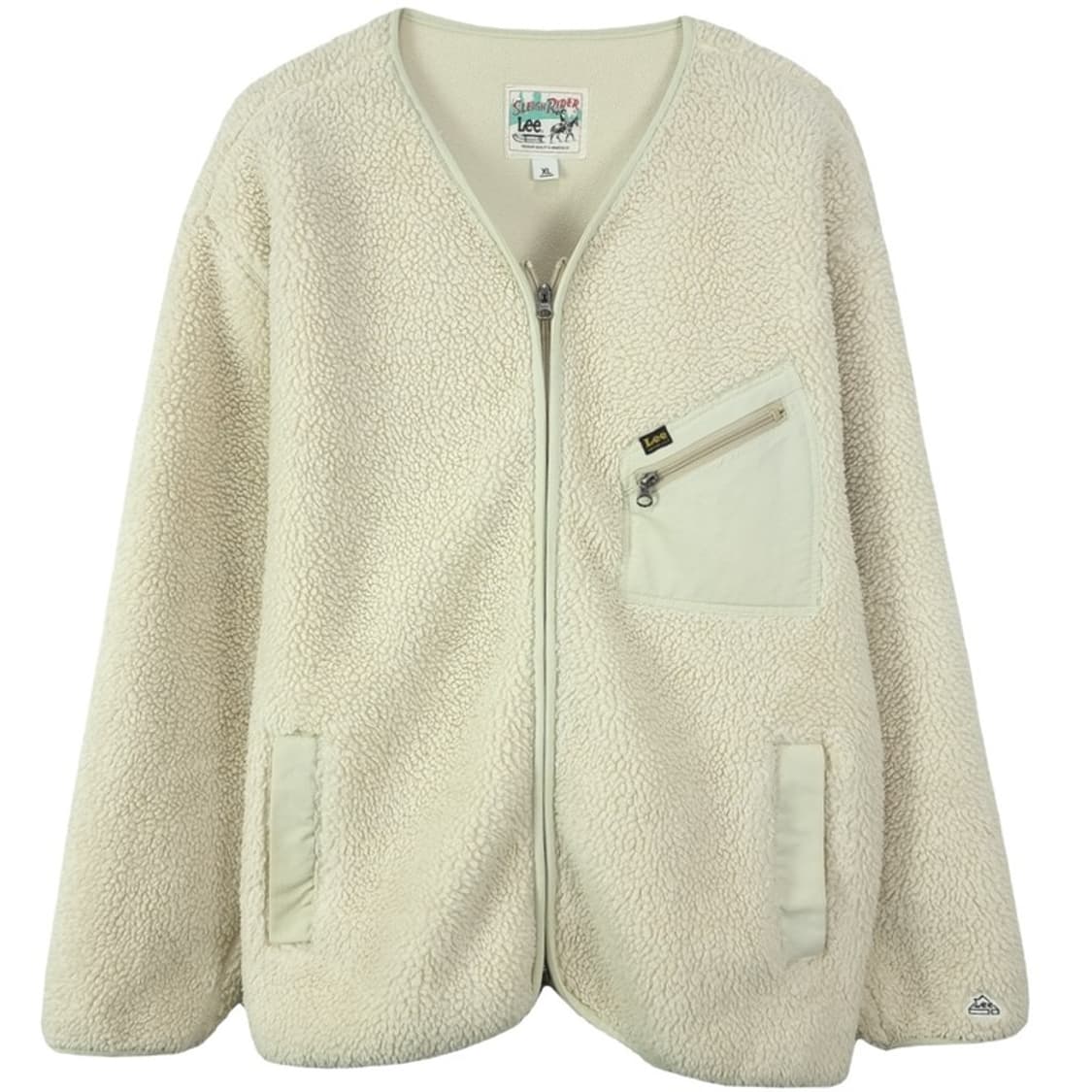 [리] 투웨이 지퍼 오버핏 플리스 후리스 가디건 자켓 M18847 상품이미지2