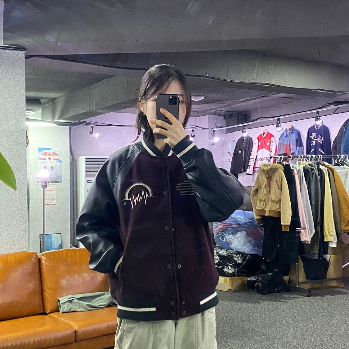 GUX언더커버 노이즈 배색 바시티 B3275 상품이미지1