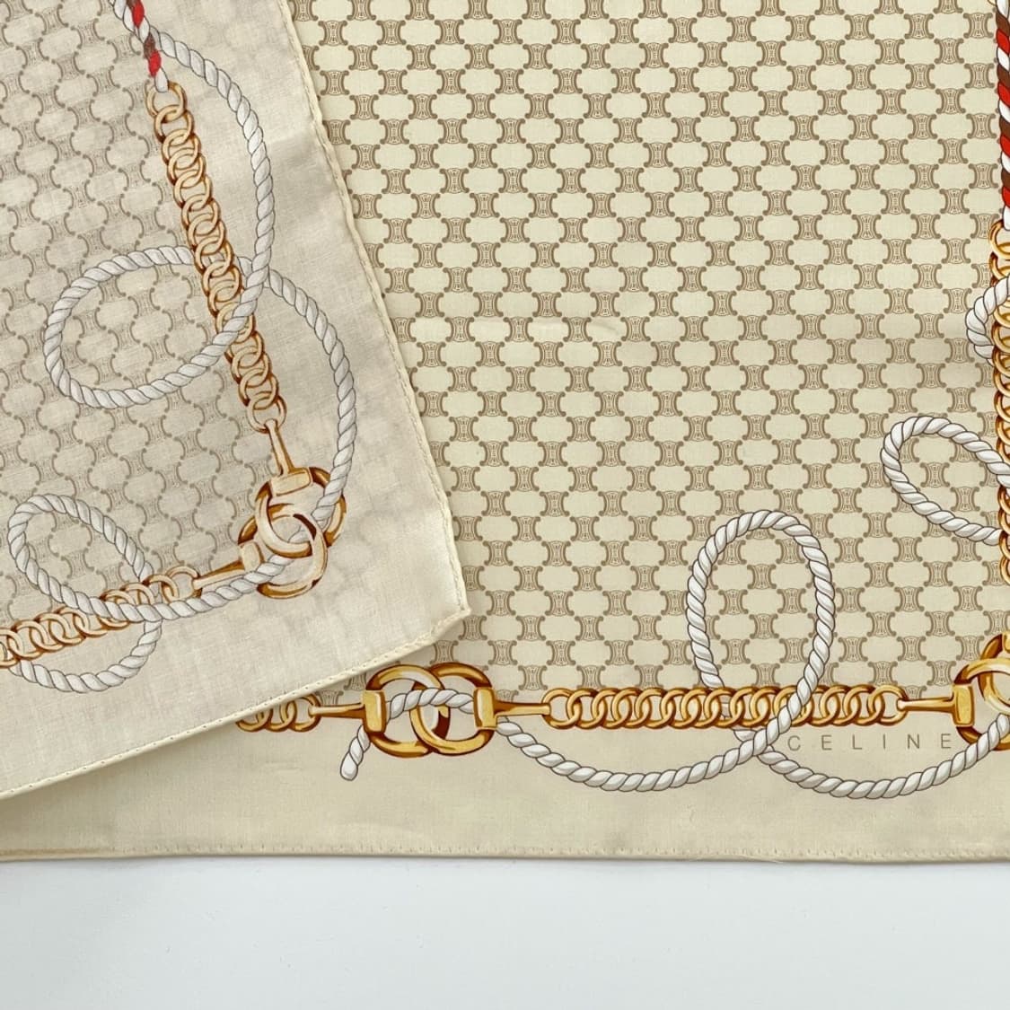 (새상품) celine / 셀린느 쁘띠스카프 손수건 상품이미지4