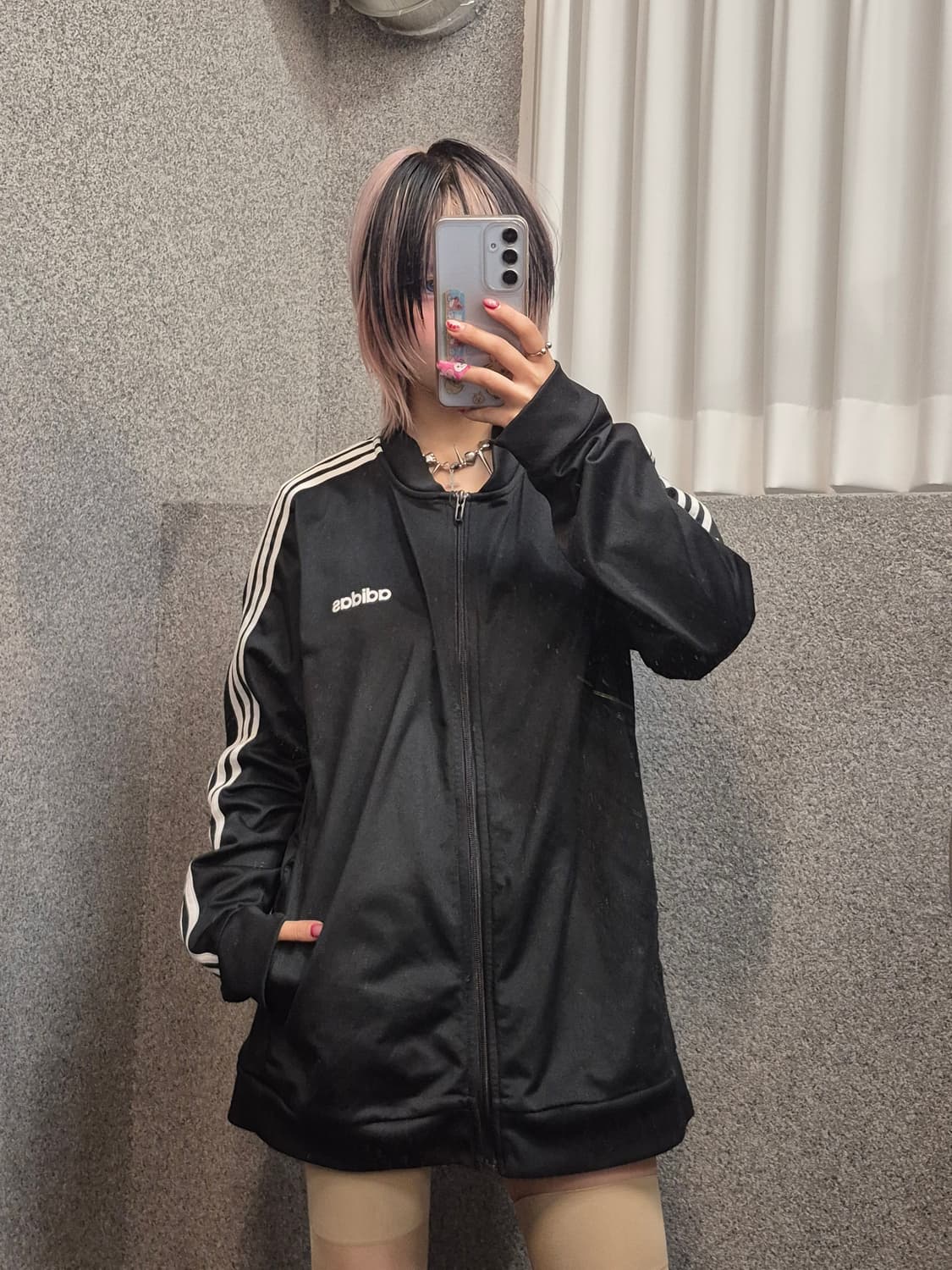 ADIDAS BLACK ZIPUP JERSEY  상품이미지1
