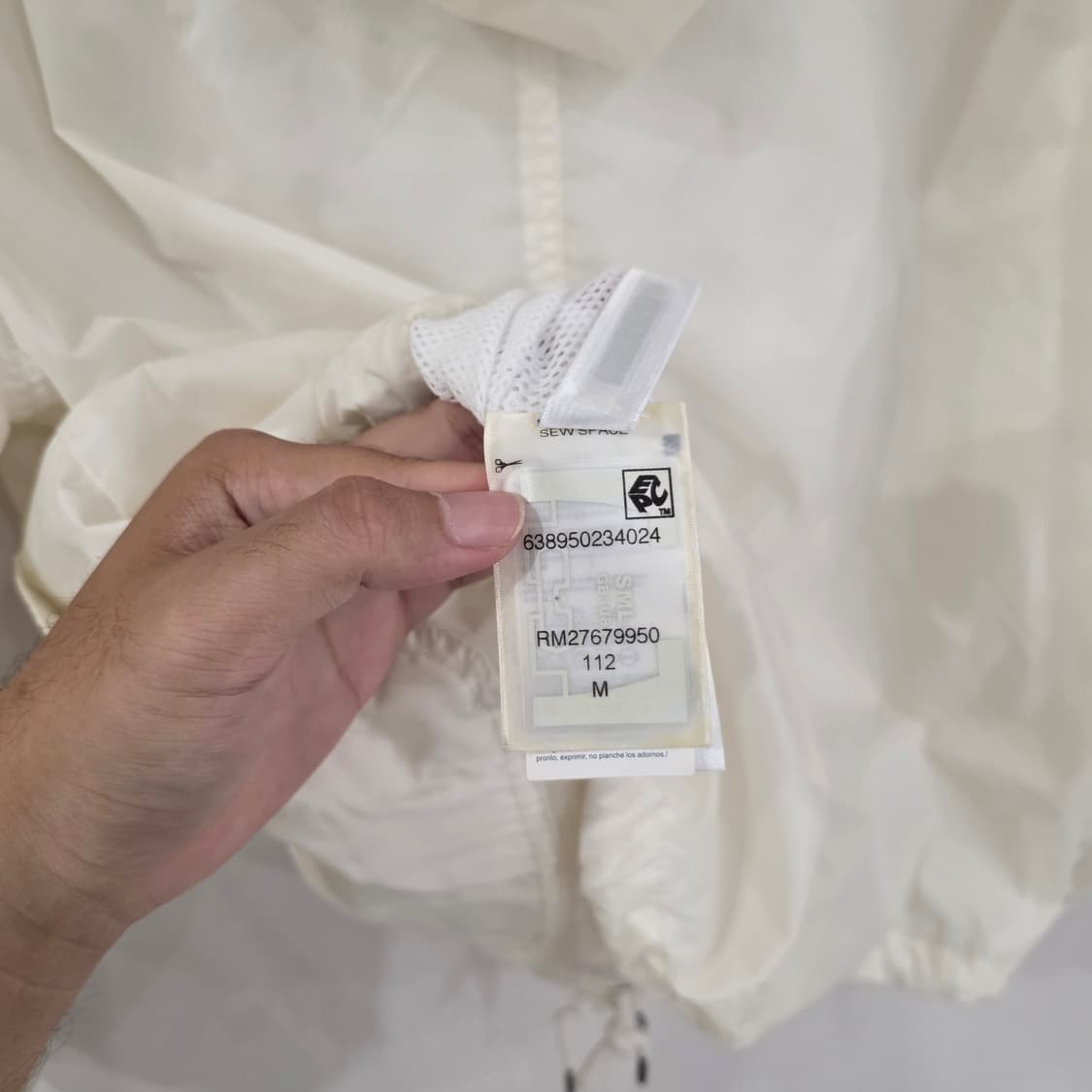 타미힐피거 화이트 바람막이 M(남녀공용) 상품이미지8