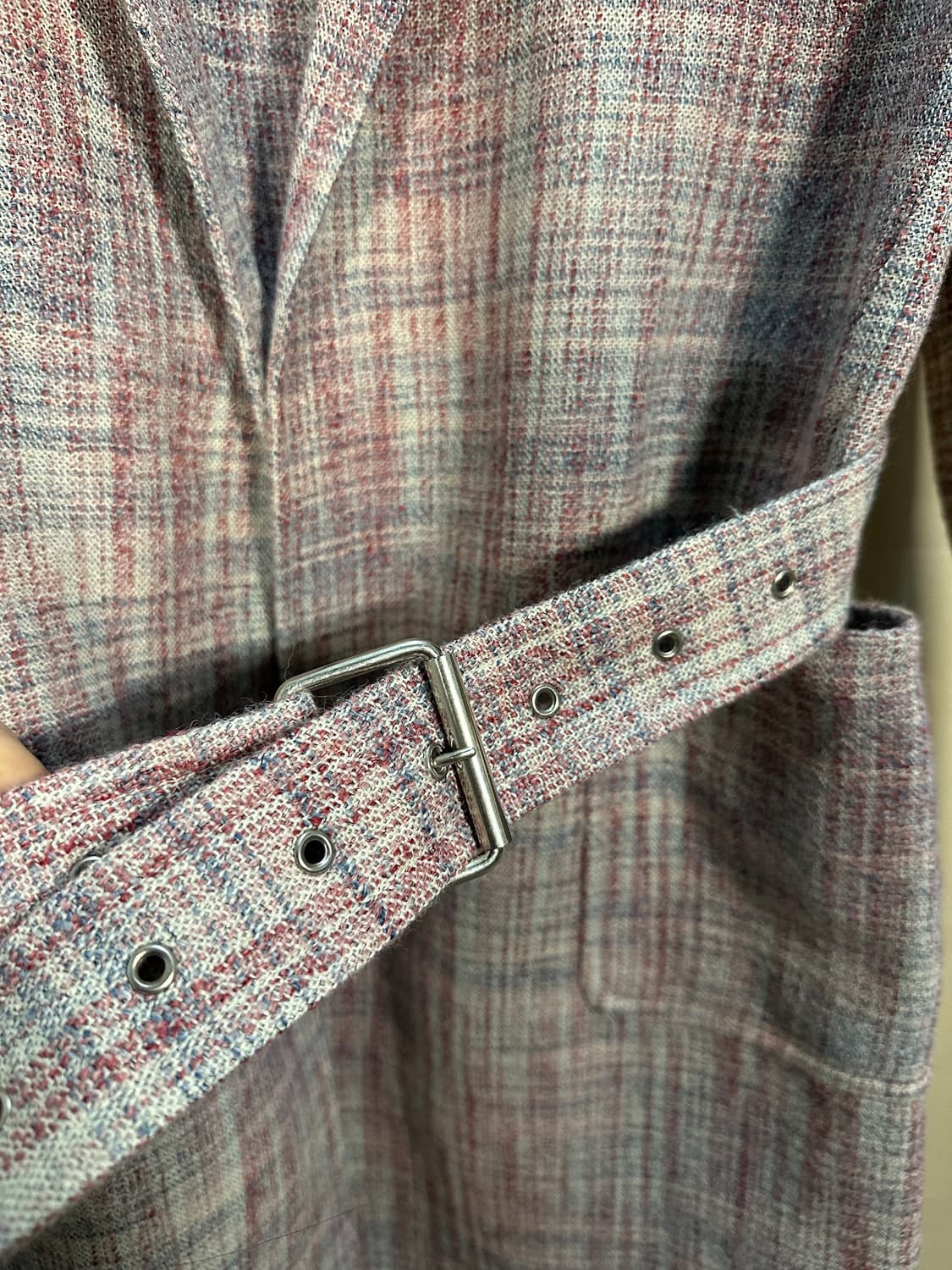 셀린느 울 실크 체커 전지현 코트 처분  상품이미지4