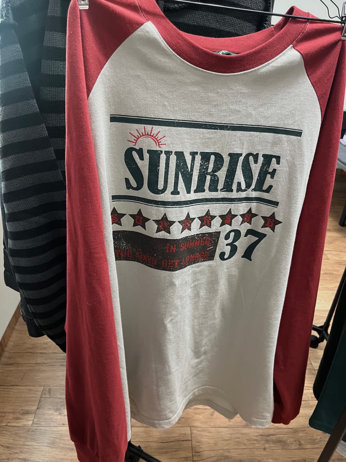 슈퍼서브 래글런 롱슬리브 레드 L 상품이미지3