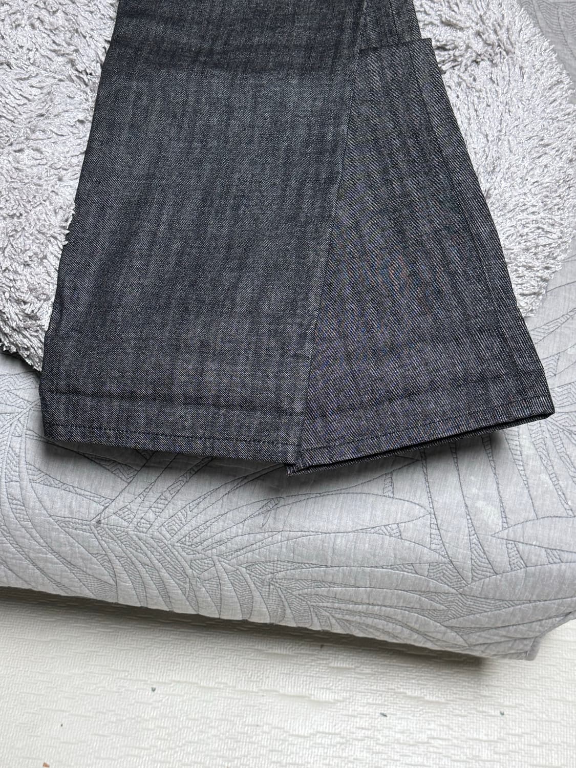 [M] 유니폼브릿지 셀비지 데님 팬츠 - 로우 블랙 상품이미지3