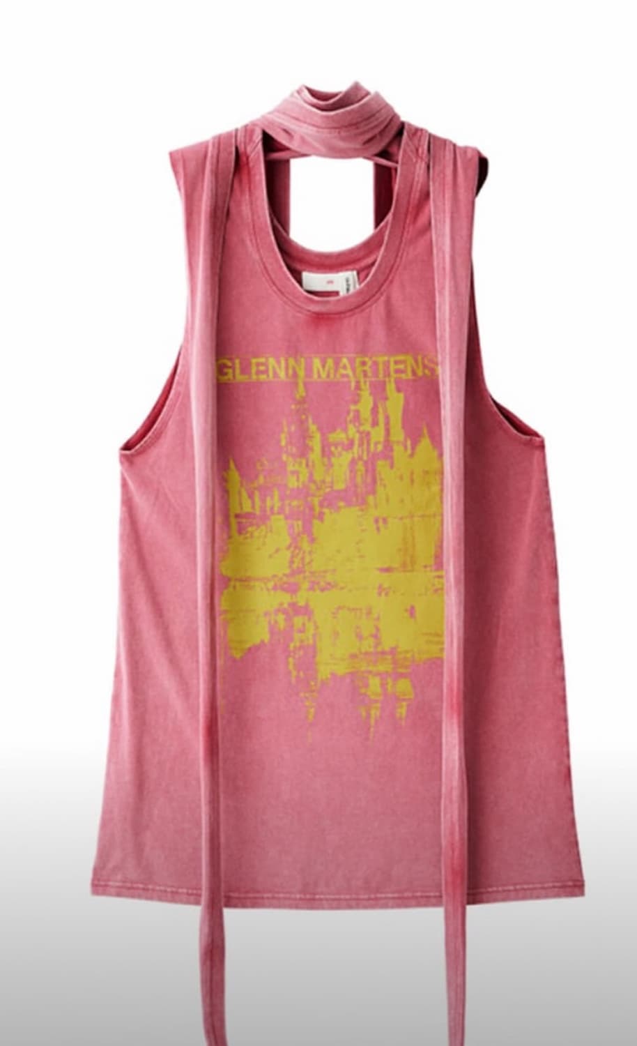 H&M x 글렌 마틴스 타이 디테일 미니 드레스 레드 상품이미지2