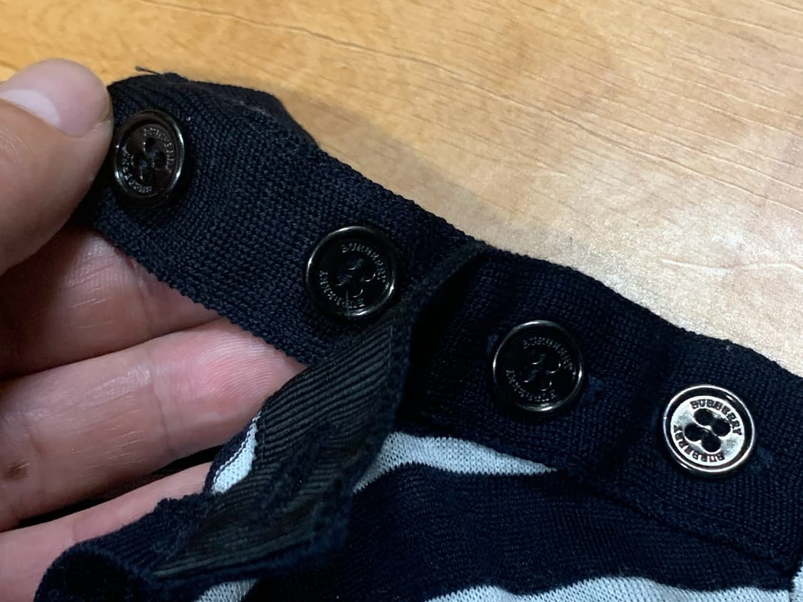 BURBERRY 버버리 런던 스트라이프 패턴 숏츠 슬리브드(2 사이즈) 상품이미지7