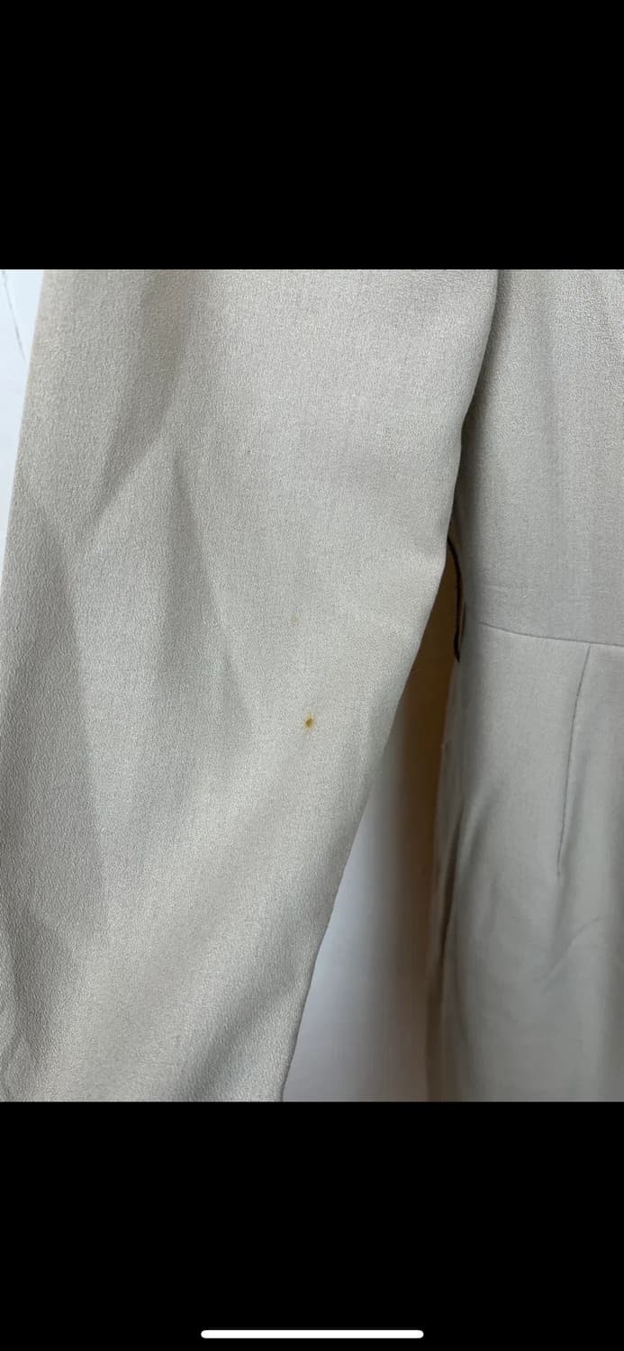 L008 발렌시아가 80-90s 더블 브레스트 플리츠 원피스 W-M 상품이미지5