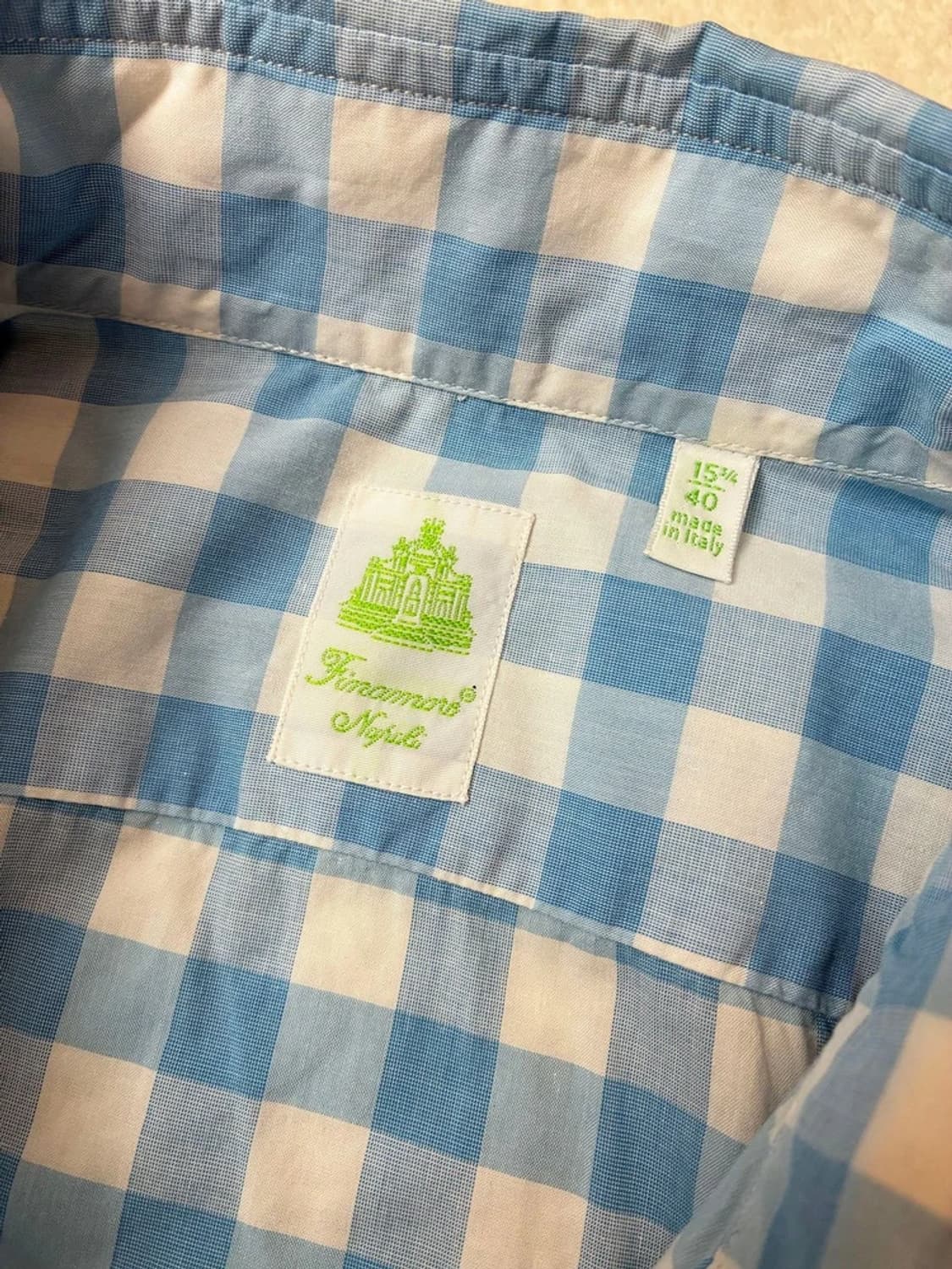 피나모레 이태리 코튼 나폴리탄 테일러링 셔츠 PN5826 상품이미지6