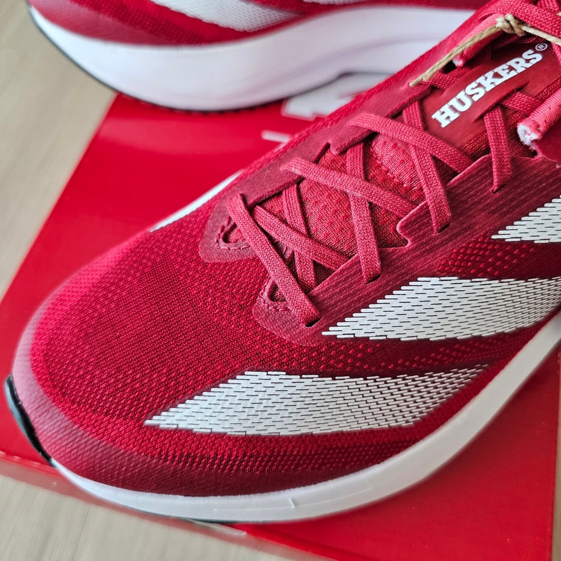 280 새제품 아디다스 아디제로 SL 2 네브라스카 레드 런닝화 러닝화 상품이미지6