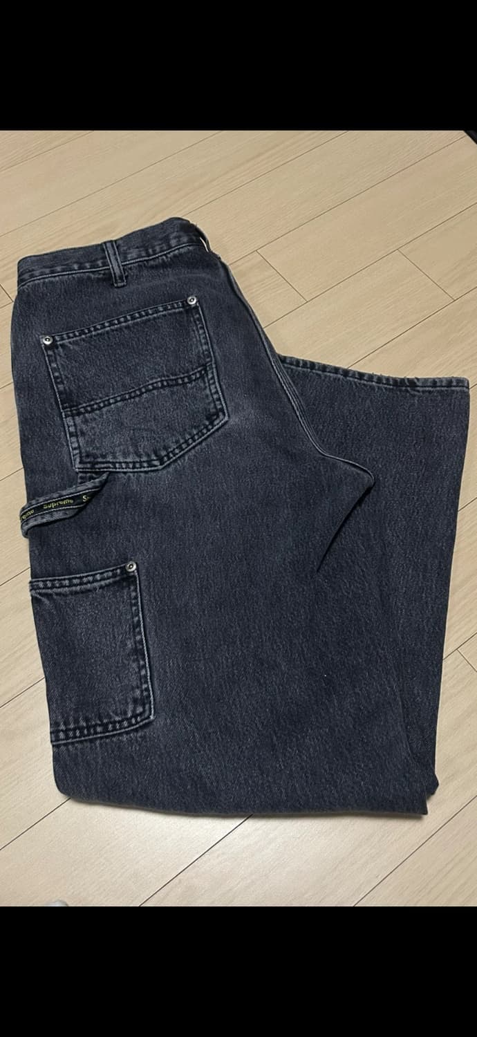 23ss 슈프림 더블니 블랙진 상품이미지5