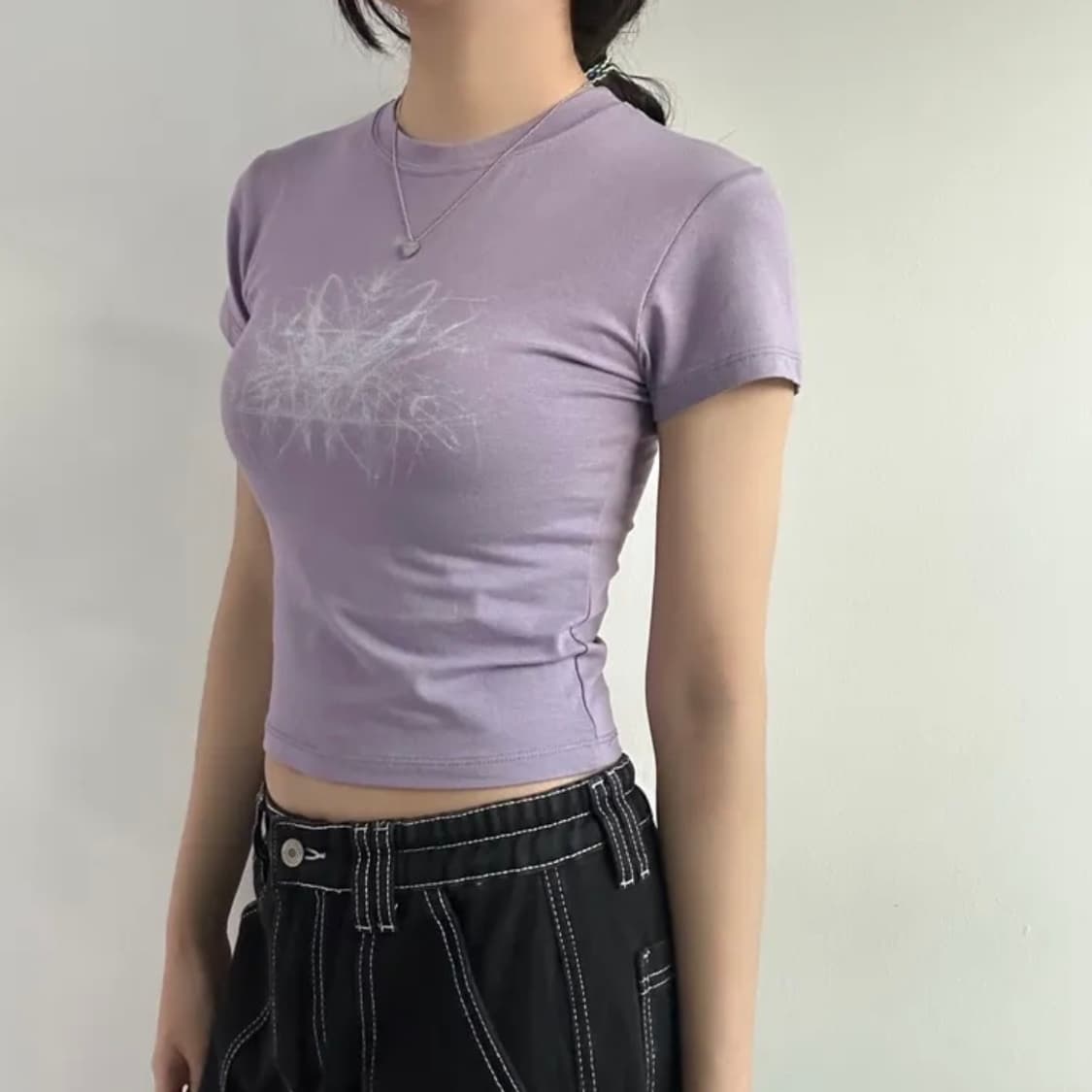 키치 프린팅 반팔 티셔츠 상품이미지1