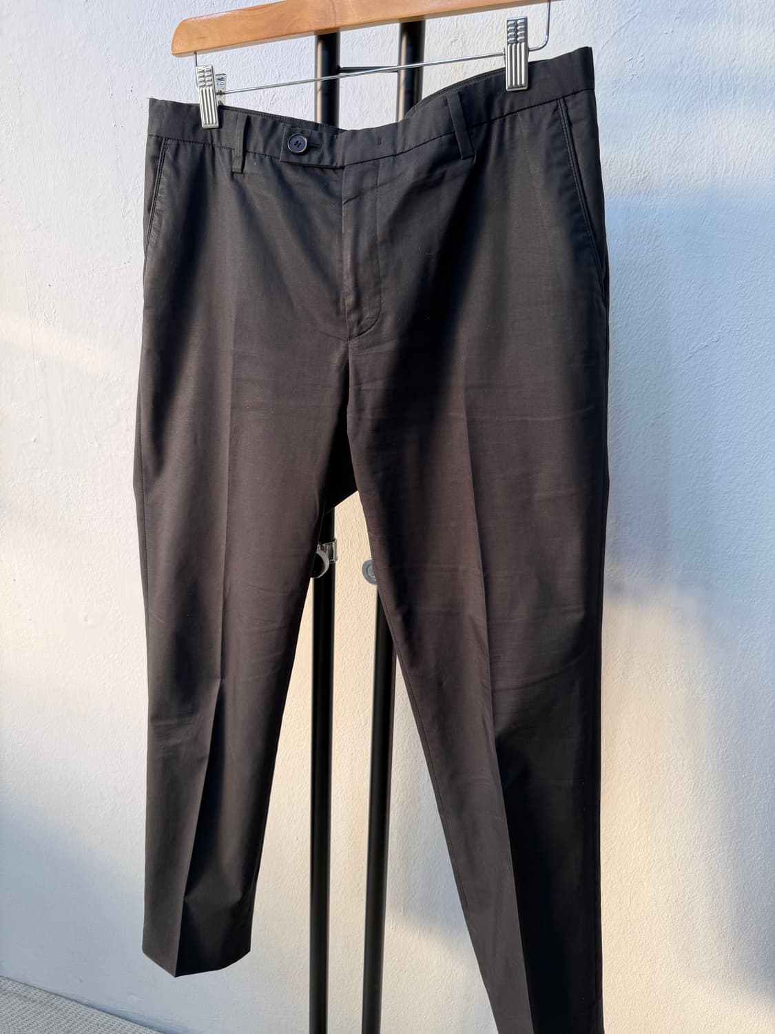 정품) 솔리드옴므 블랙 면바지 슬랙스 48(32) 상품이미지3