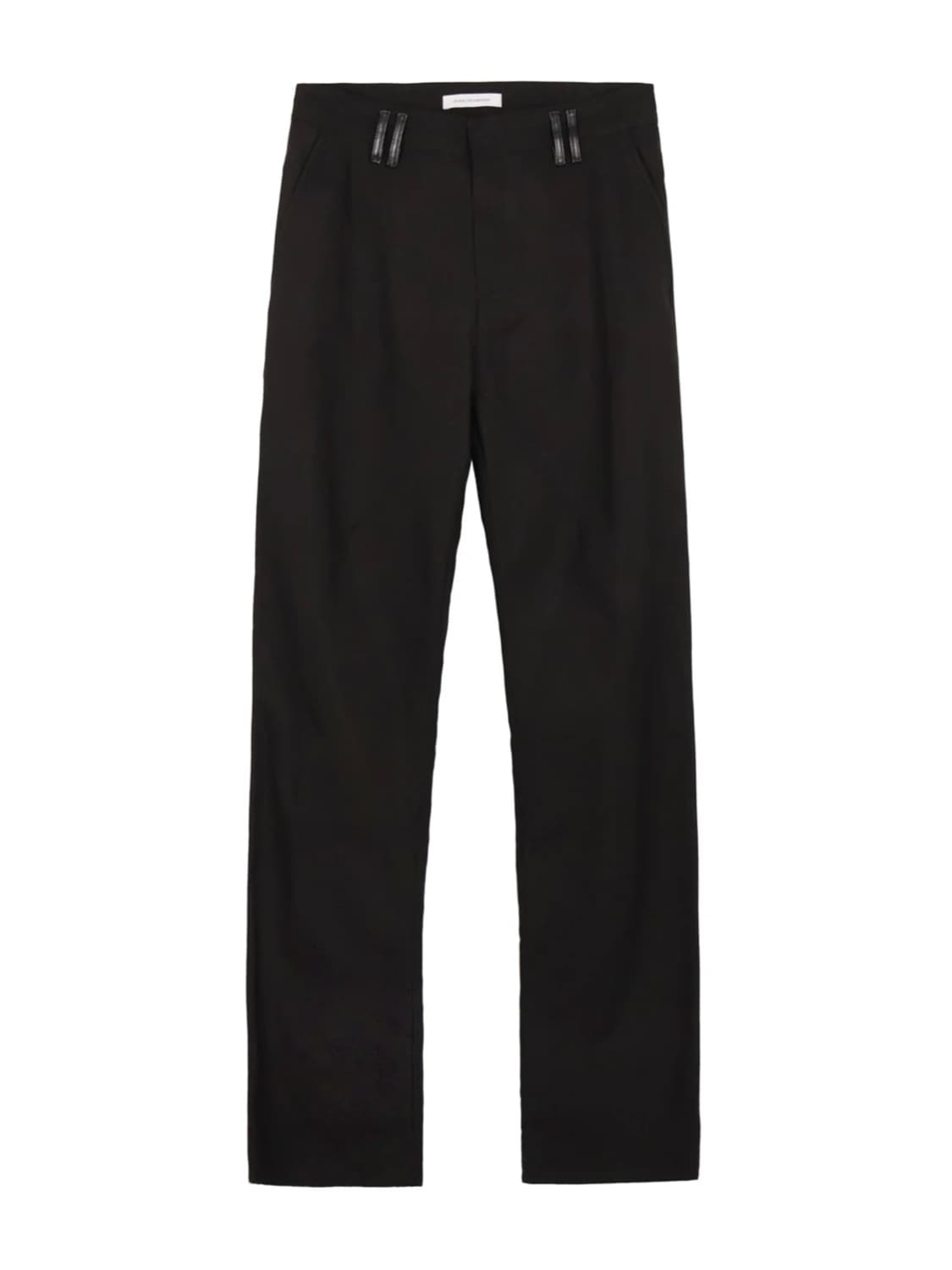 Leather Pocket Pants - Black 상품이미지4