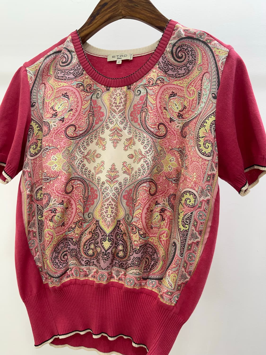 ETRO 니트 실크 반팔 상품이미지2